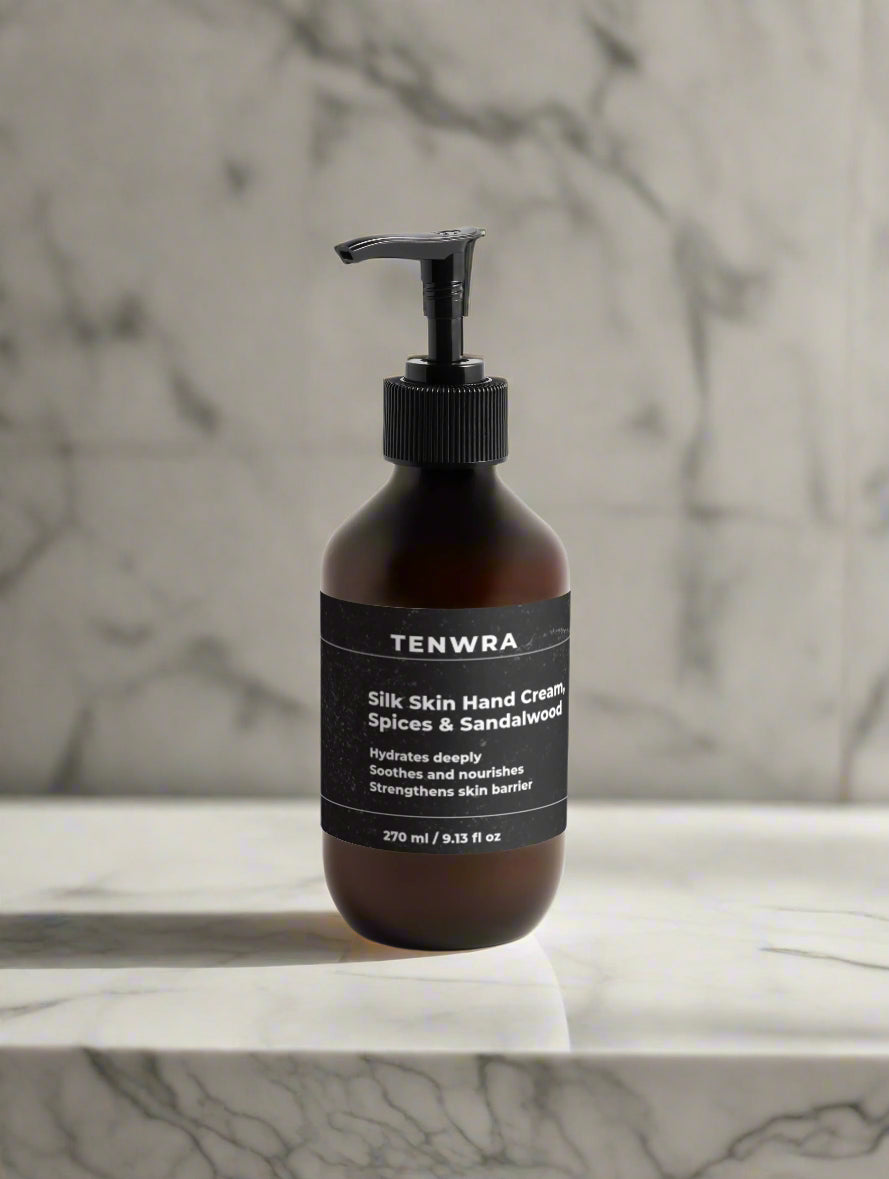 TENWRA Silk Skin Hand Cream, Spices & Sandalwood Selfnamed