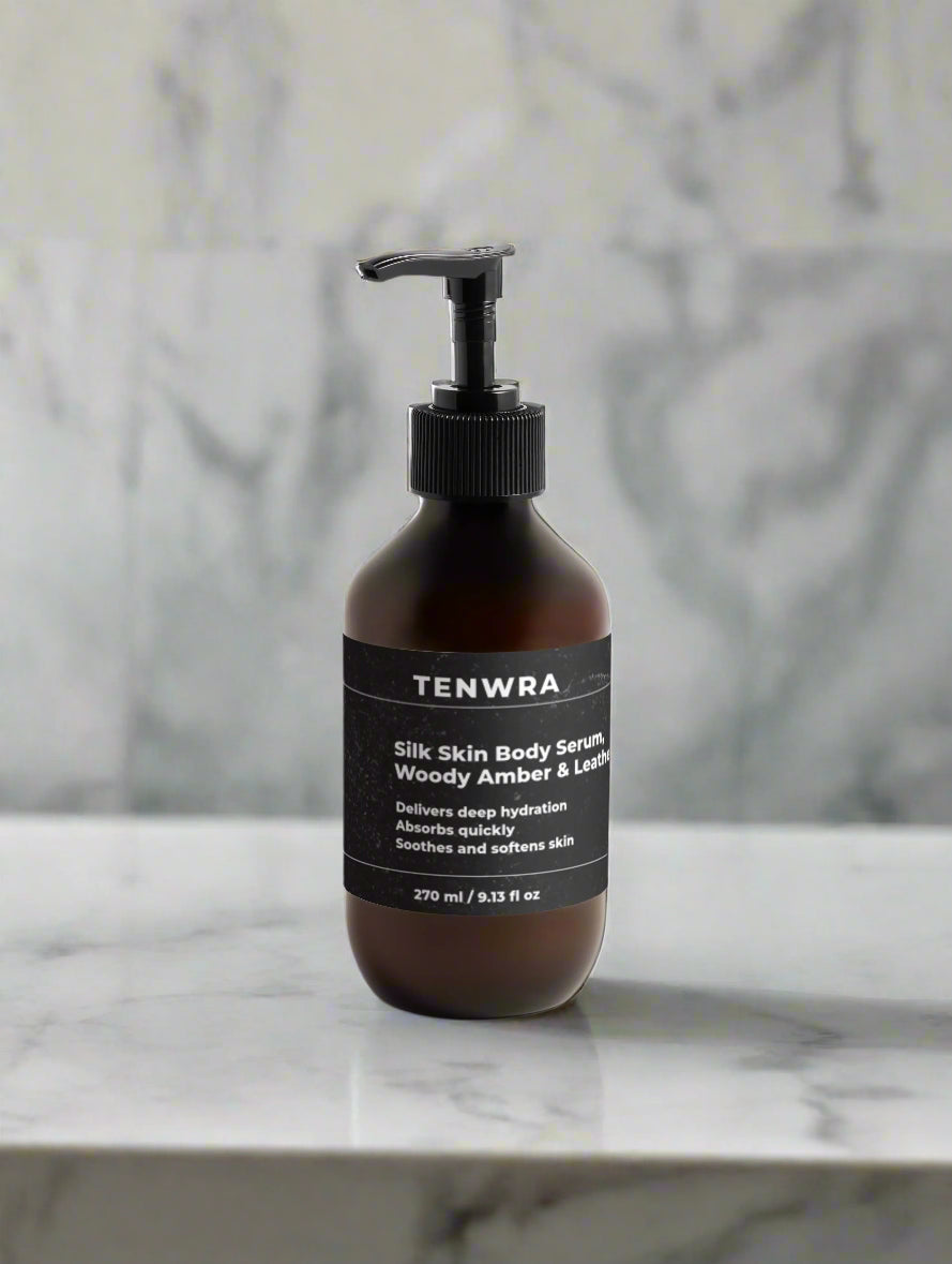 TENWRA Silk Skin Body Serum, Woody Amber & Leather Selfnamed