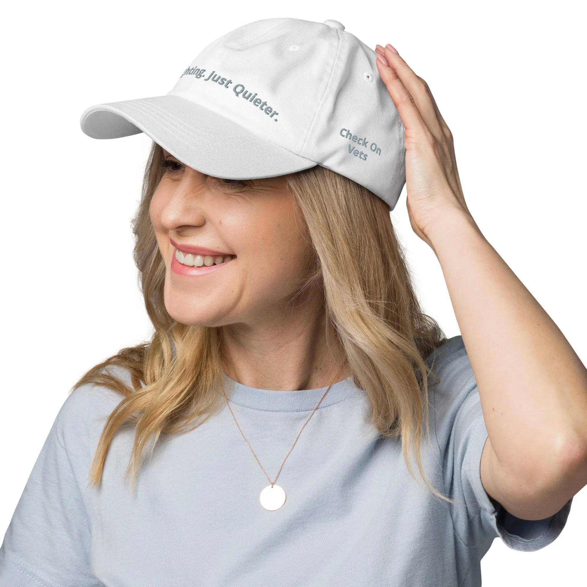 Still Fighting. Just Quieter. - Veterans Mental Health Awareness Dad Hat TENWRA™