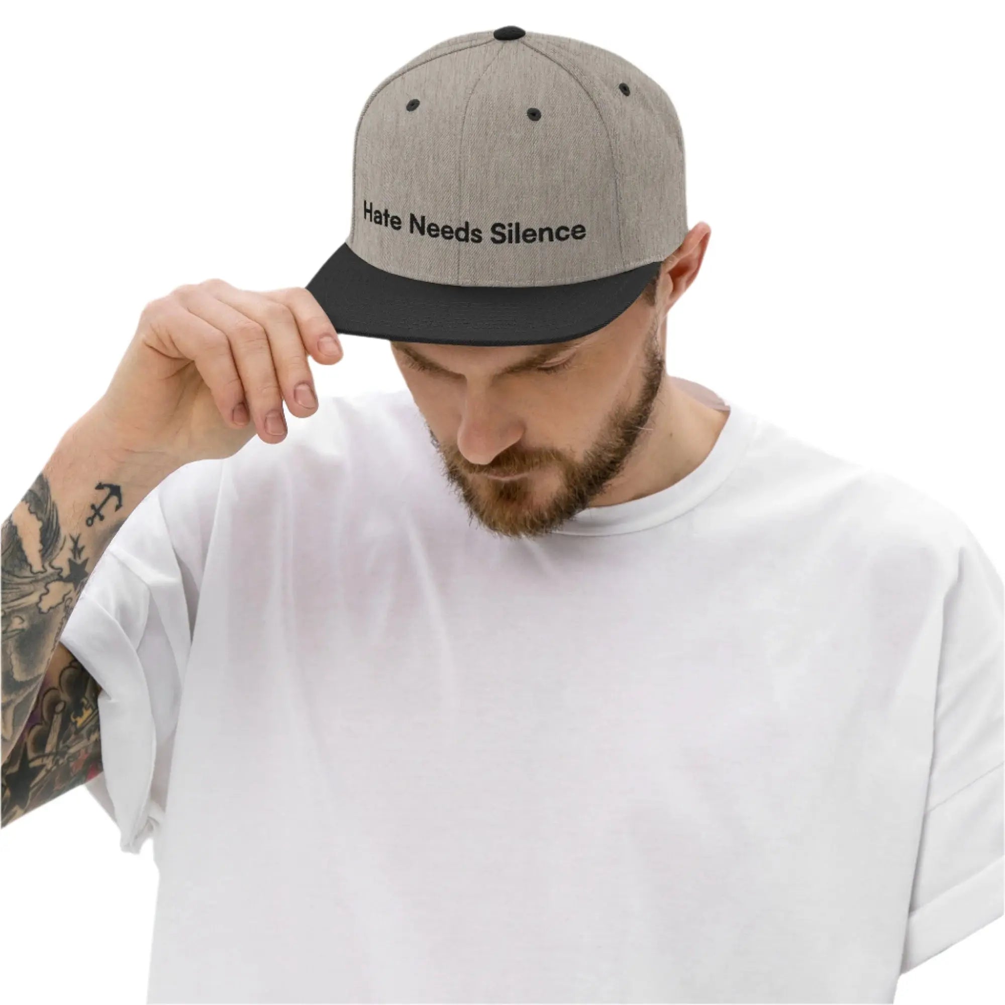 Hate Needs Silence - Together Against Hate Snapback Hat TENWRA™