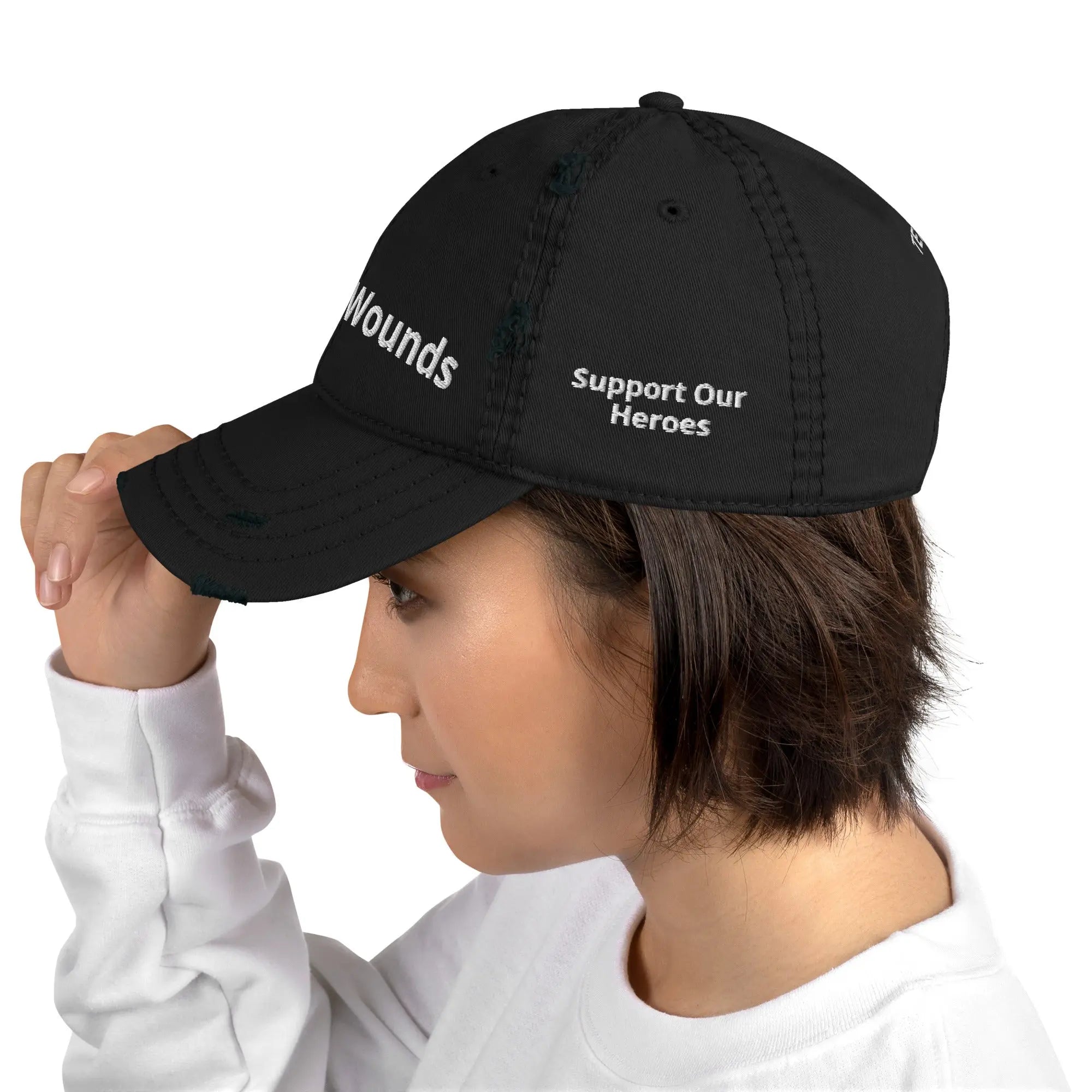 Invisible Wounds - Veterans Mental Health Awareness Distressed Dad Hat TENWRA™