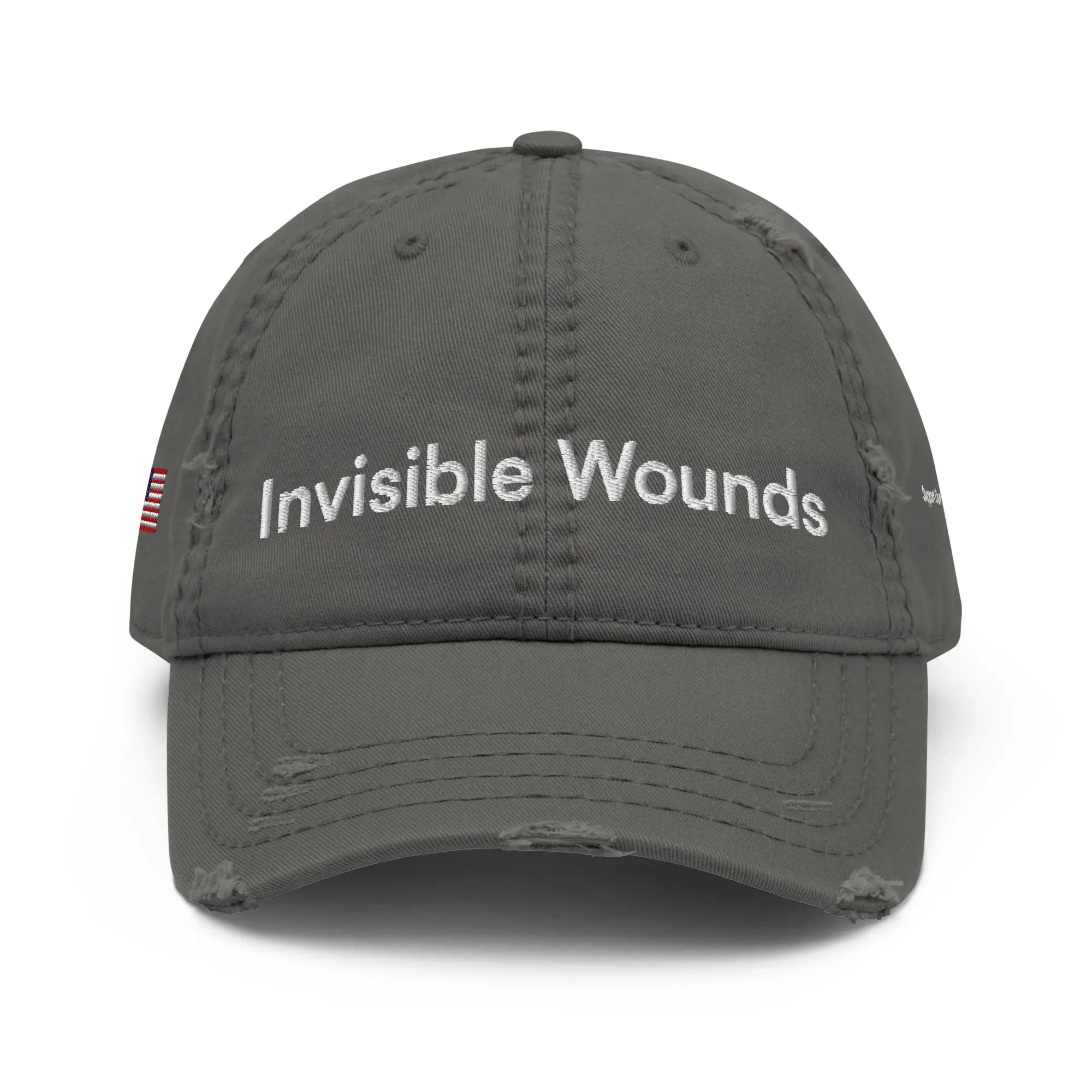 Invisible Wounds - Veterans Mental Health Awareness Distressed Dad Hat TENWRA™