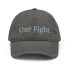 Our Fight - Breast Cancer Awareness Distressed Dad Hat TENWRA™
