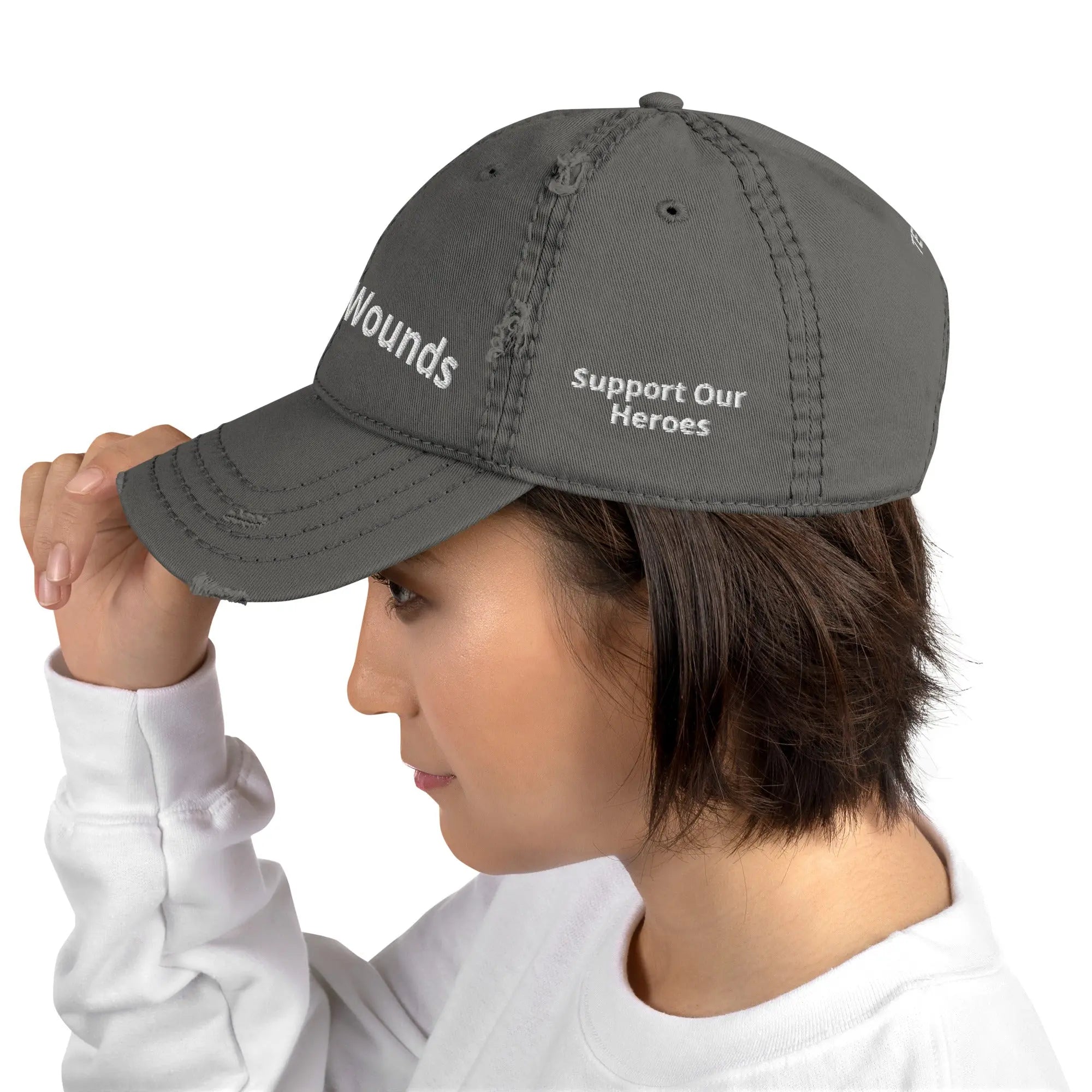 Invisible Wounds - Veterans Mental Health Awareness Distressed Dad Hat TENWRA™