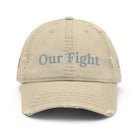 Our Fight - Breast Cancer Awareness Distressed Dad Hat TENWRA™