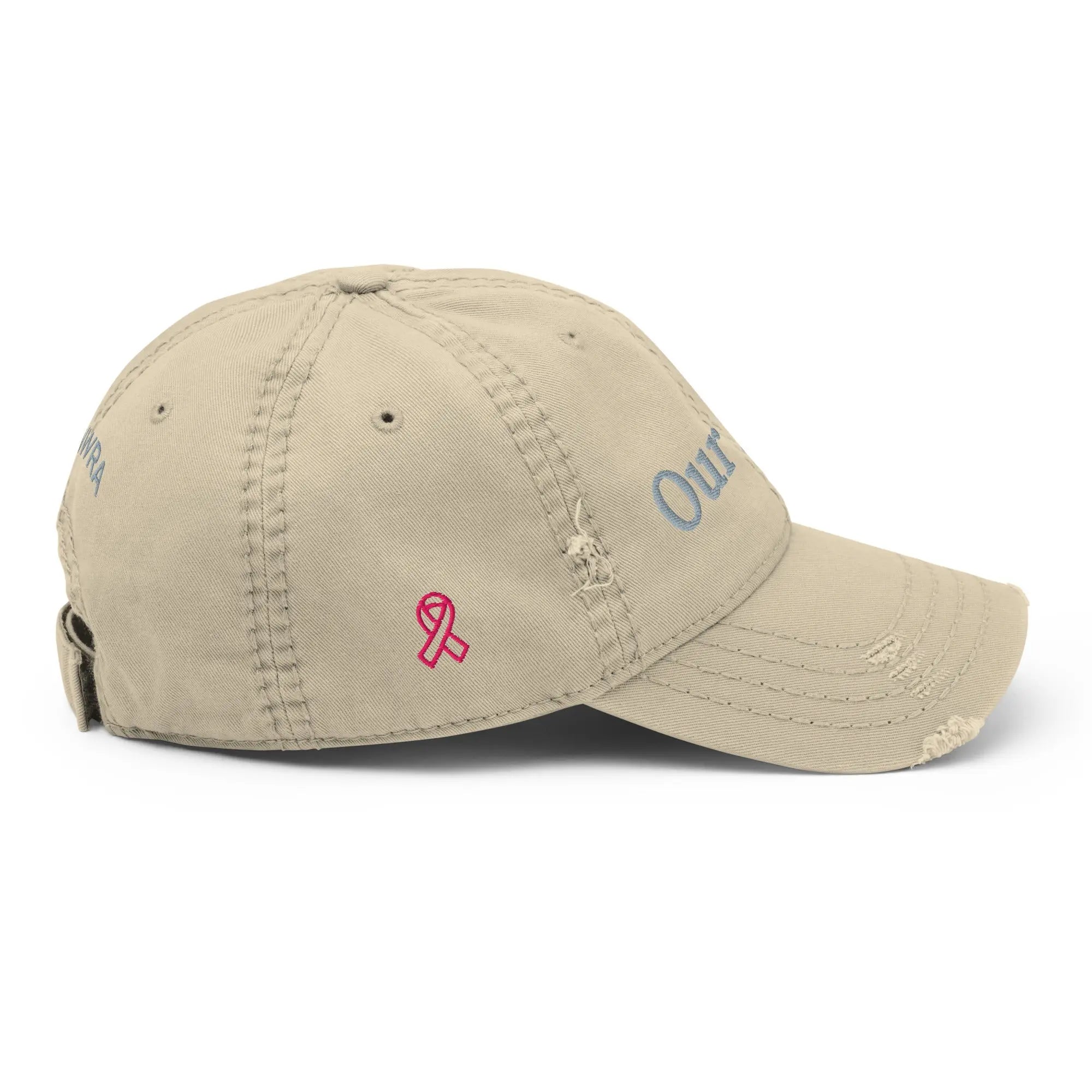 Our Fight - Breast Cancer Awareness Distressed Dad Hat TENWRA™