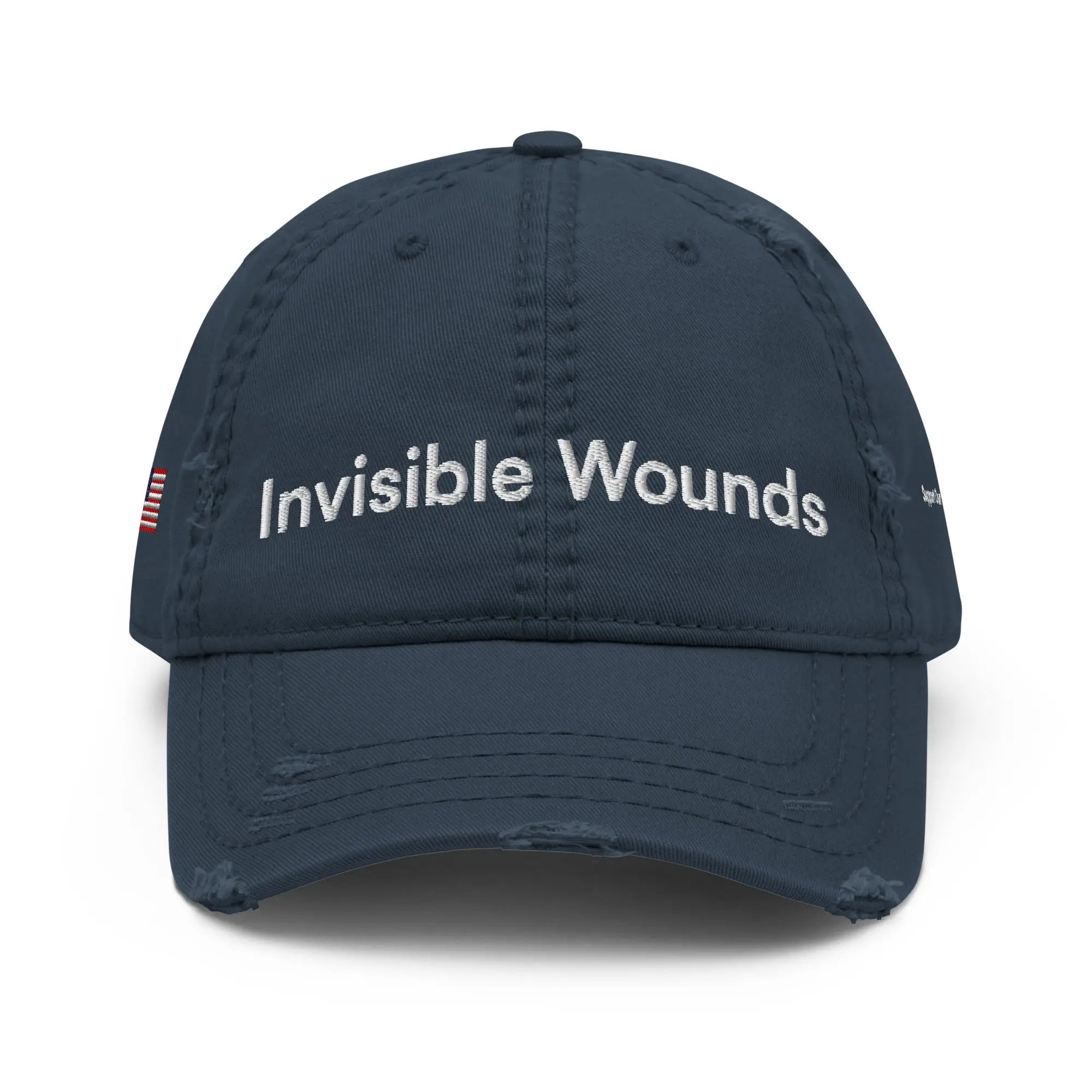 Invisible Wounds - Veterans Mental Health Awareness Distressed Dad Hat TENWRA™