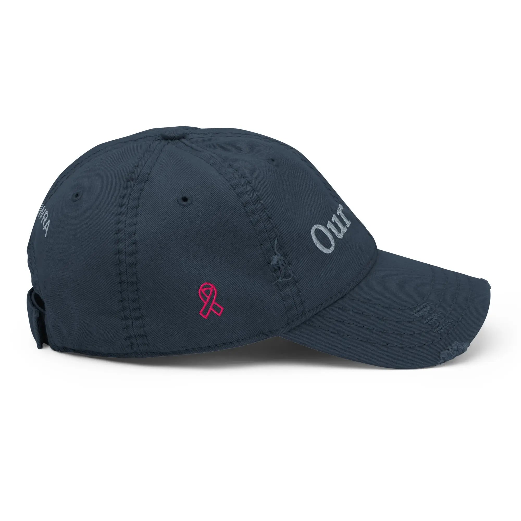 Our Fight - Breast Cancer Awareness Distressed Dad Hat TENWRA™