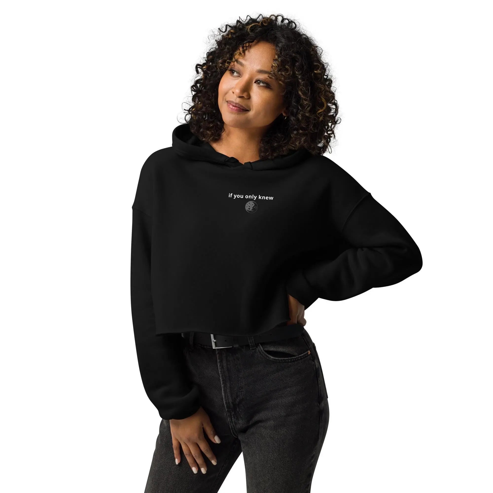 if you only knew  Womens TENWRA Crop Hoodie | Comfortable, Inspirational, Mental Health Awareness | Empowering & Supportive Streetwear Etsy