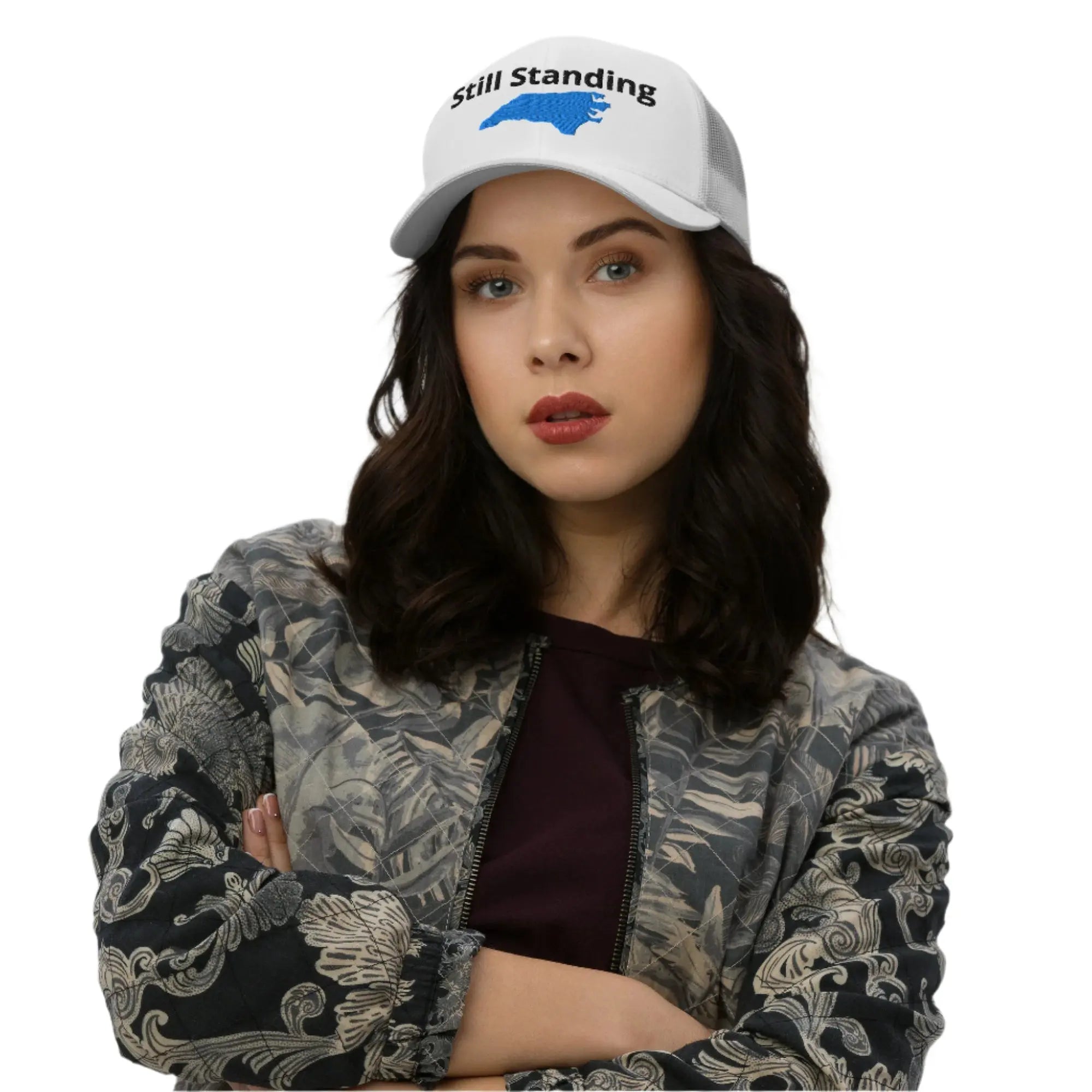 Still Standing - Hurricane Helene Natural Disaster Relief Trucker Hat TENWRA™