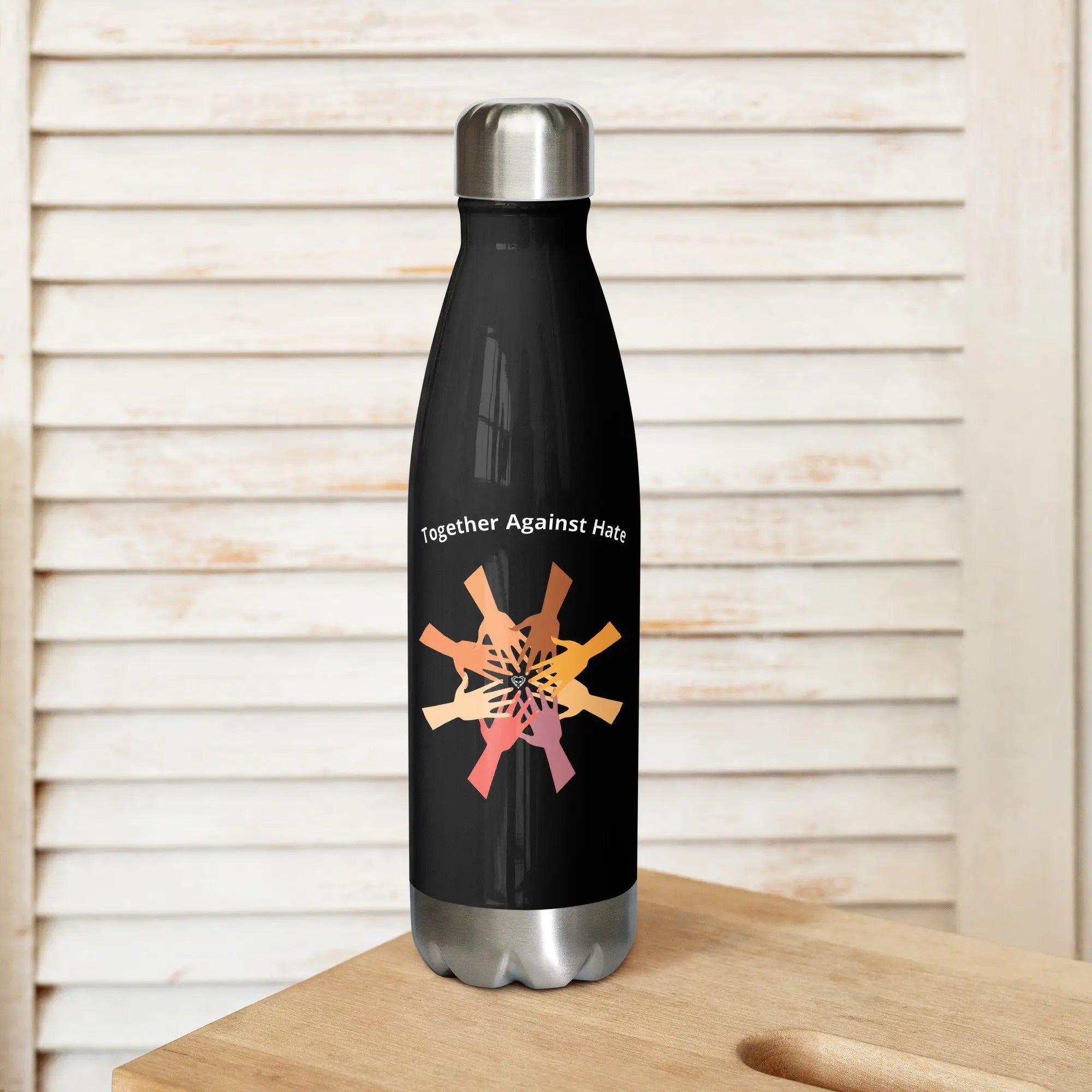Together Against Hate Stainless Steel Water Bottle TENWRA™