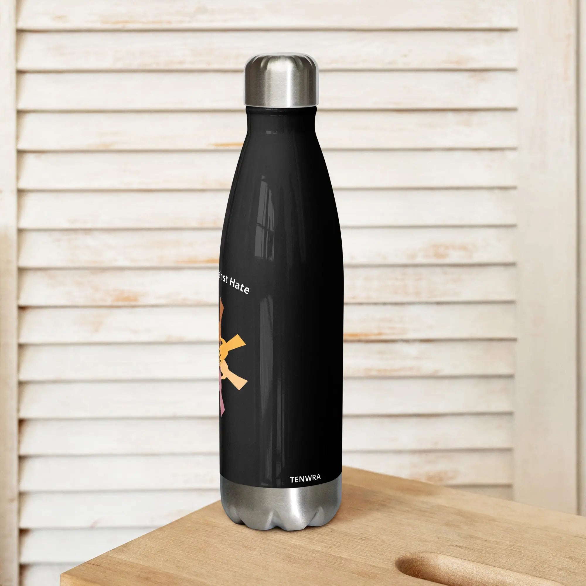 Together Against Hate Stainless Steel Water Bottle TENWRA™