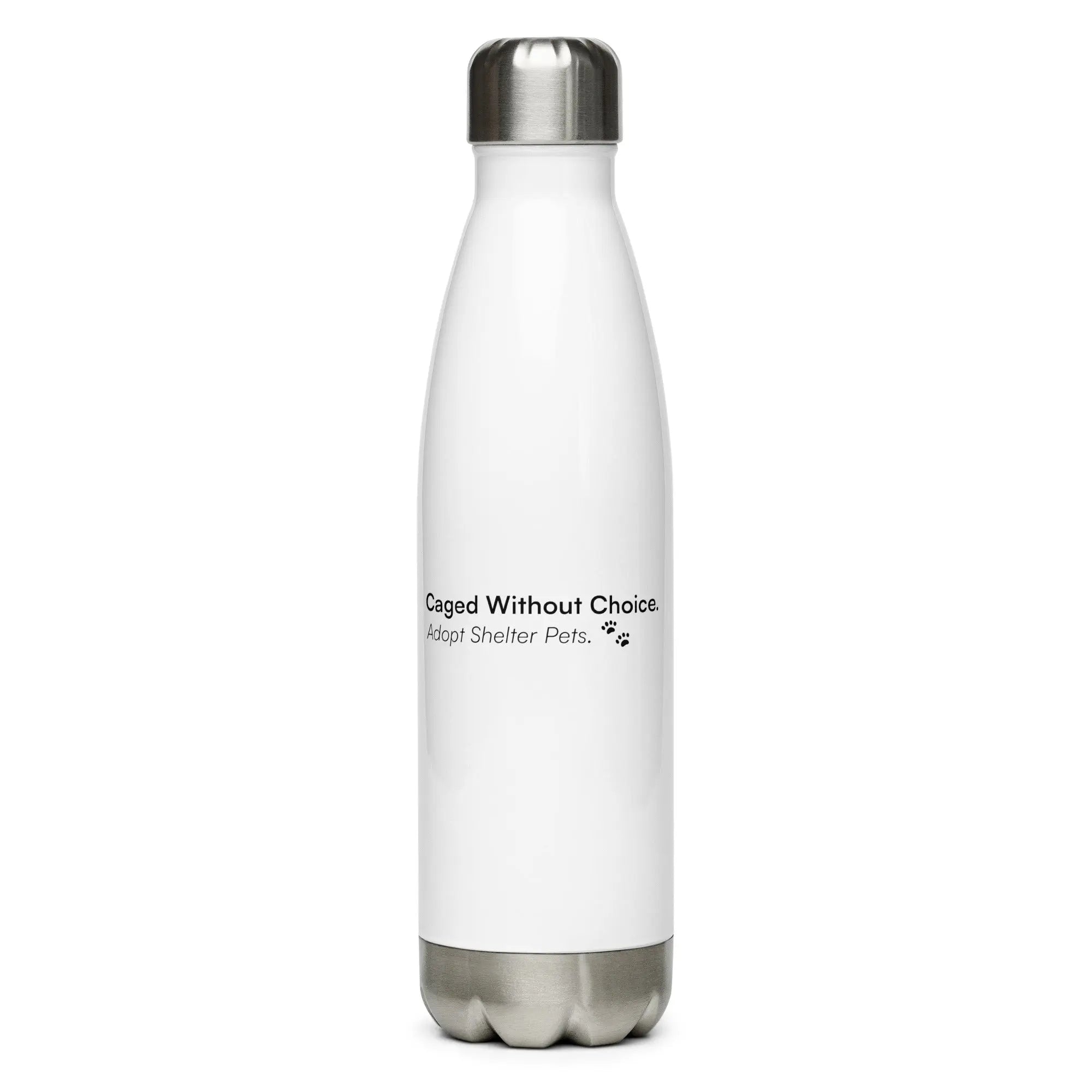Caged Without Choice -  Animal Rescue & Adoption Awareness Water Bottle TENWRA™