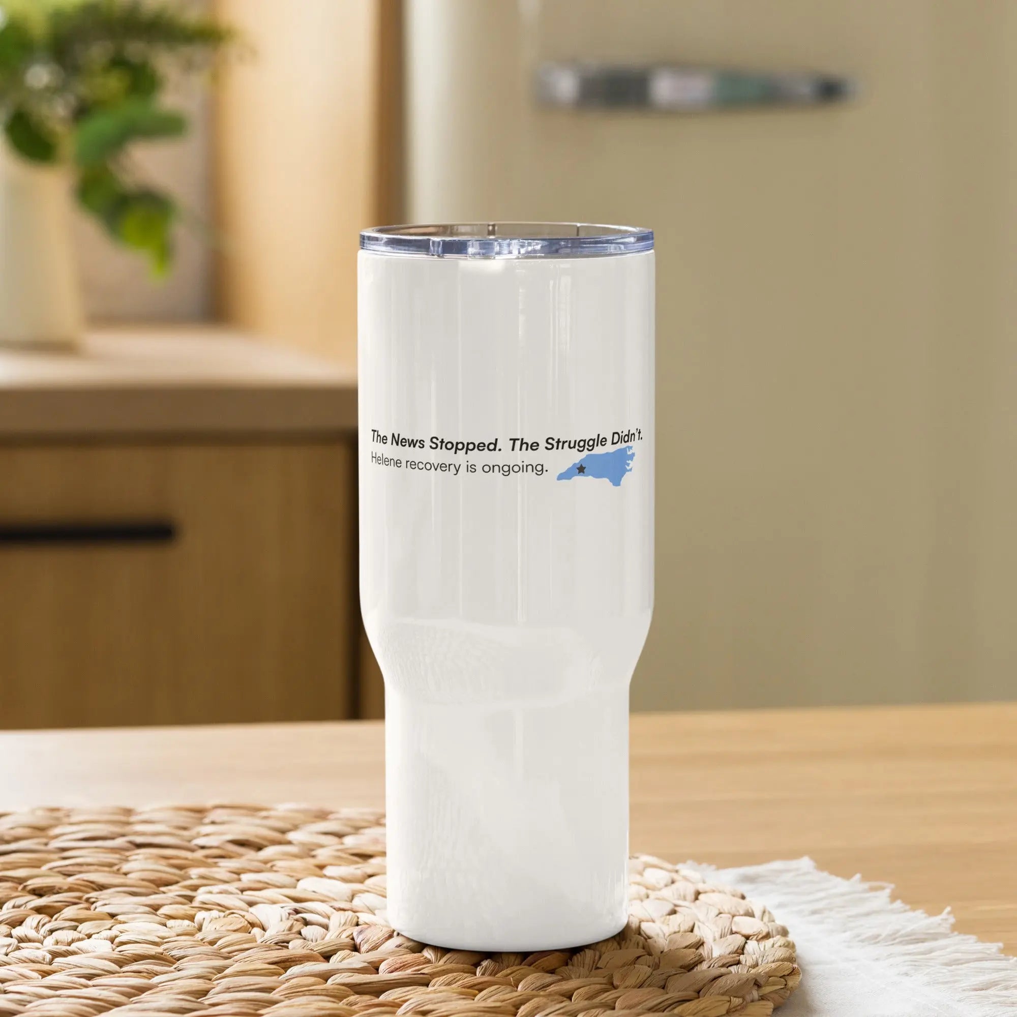 The News Stopped. - Hurricane Helene Natural Disaster Relief Travel Tumbler TENWRA™