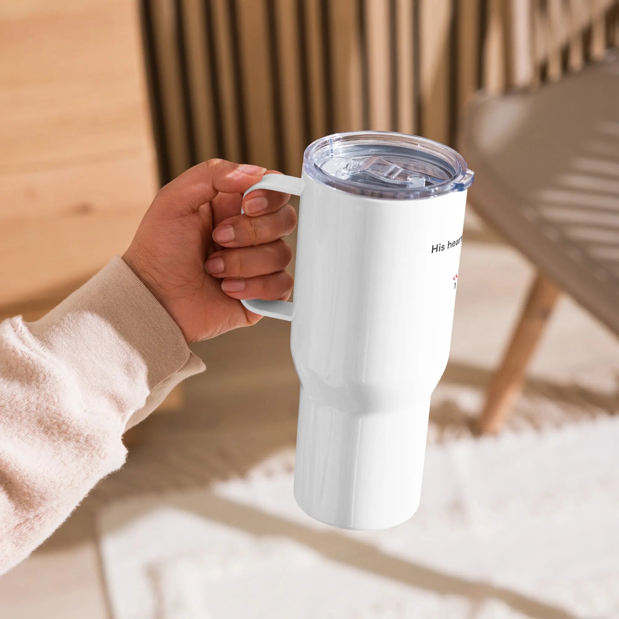 His heart fuels our hands - Christian Outreach Travel Tumbler TENWRA™