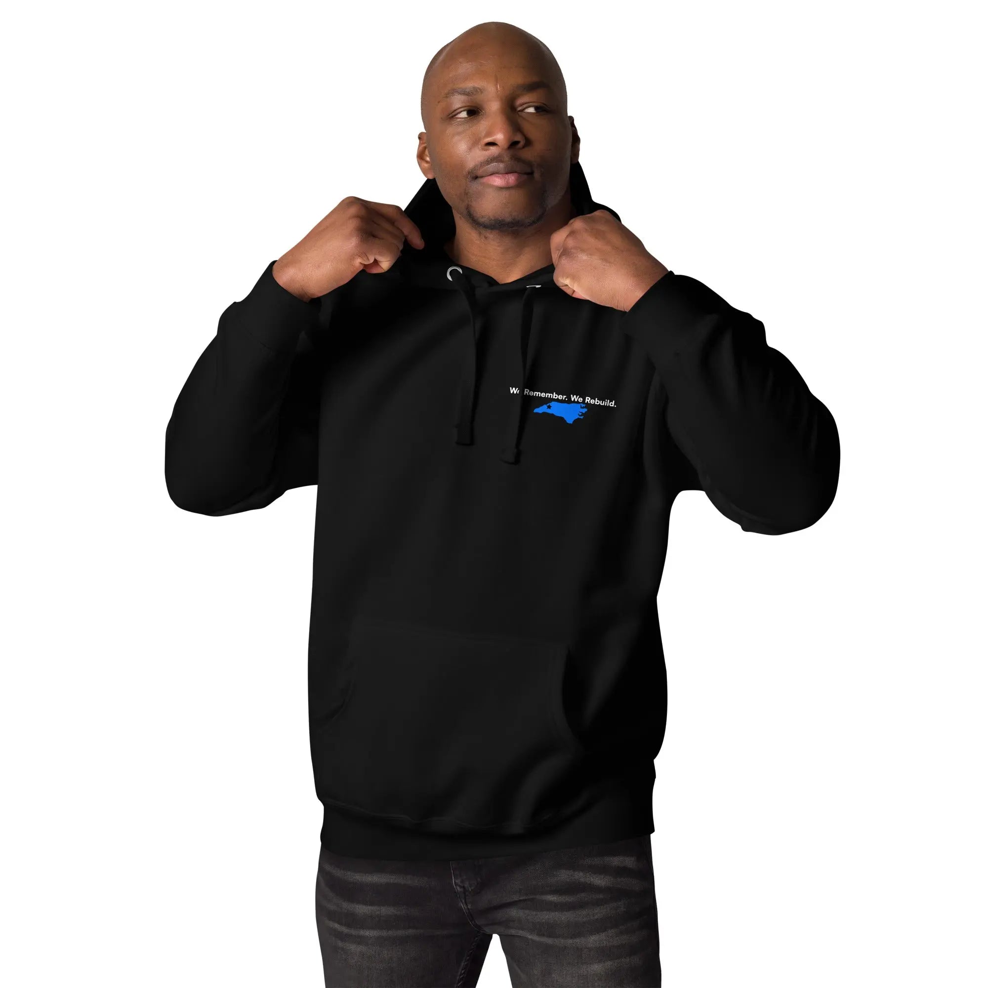 We Remember. We Rebuild - Premium Hurricane Helene Natural Disaster Relief Hoodie TENWRA™