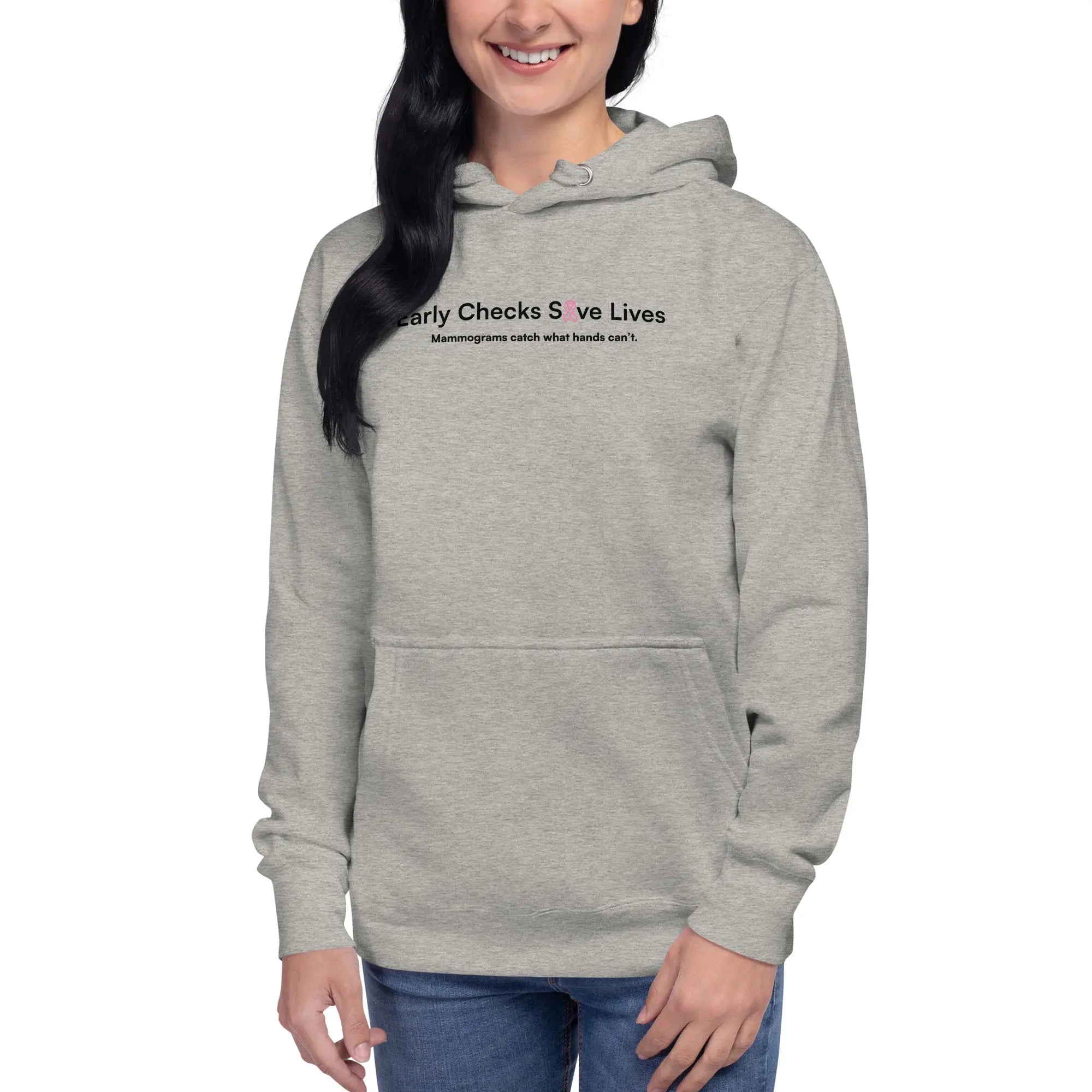 Early Checks Save Lives - Premium Breast Cancer Awareness Hoodie TENWRA™
