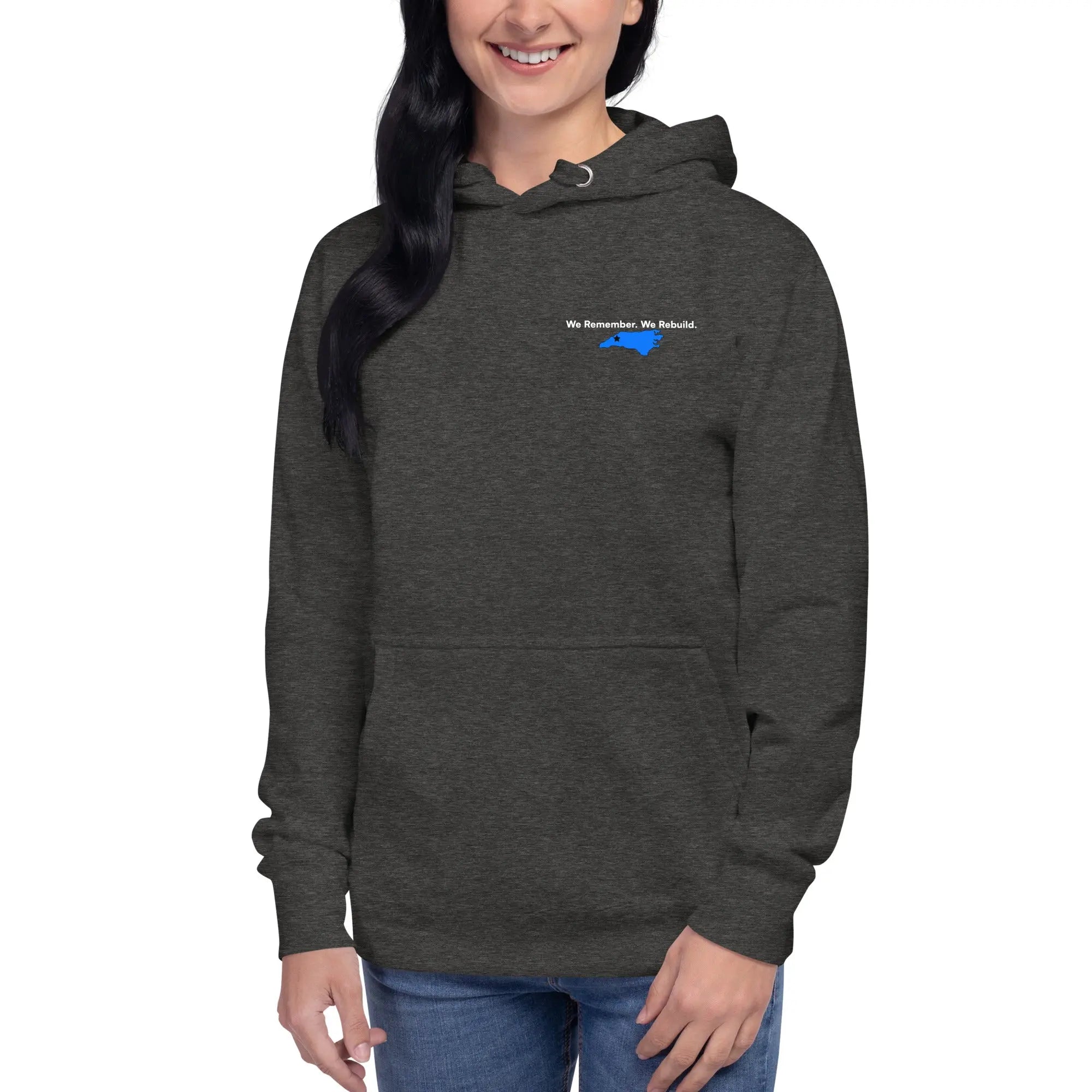 We Remember. We Rebuild - Premium Hurricane Helene Natural Disaster Relief Hoodie TENWRA™