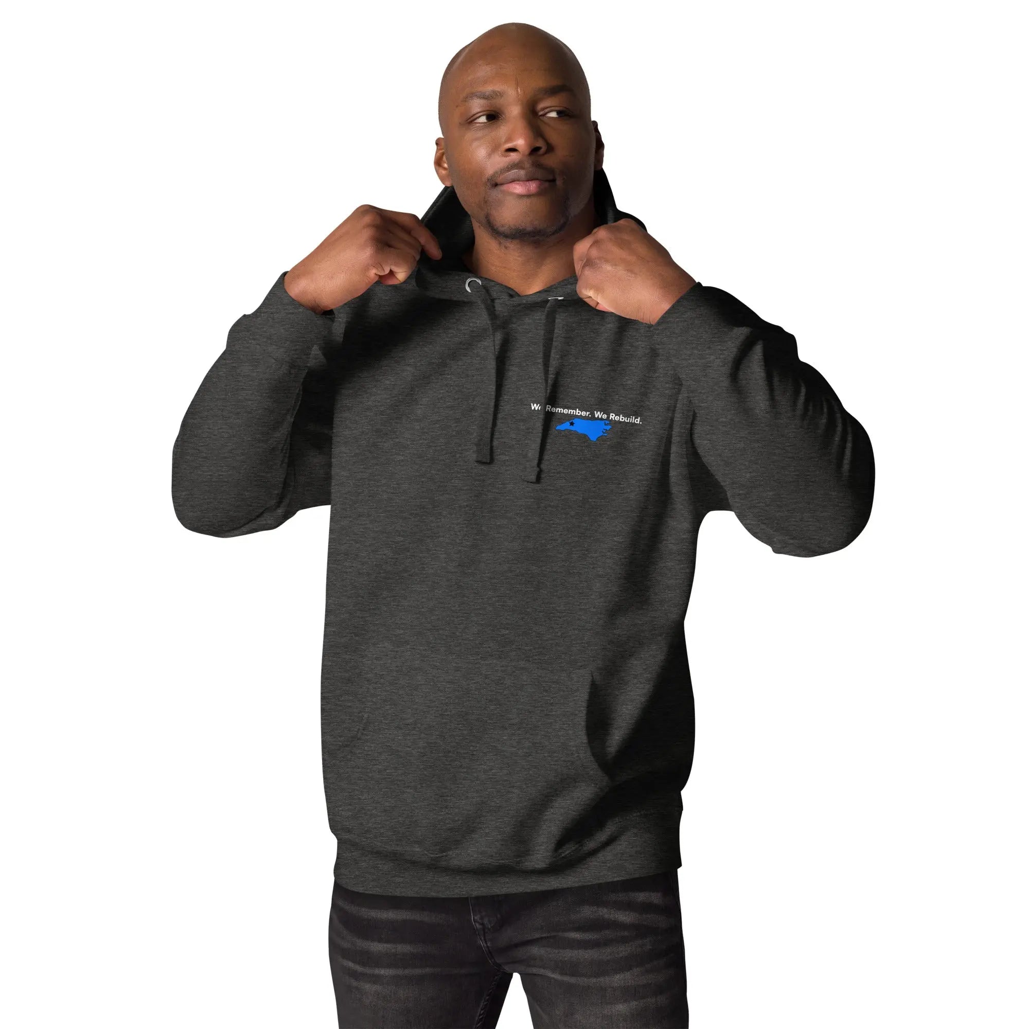We Remember. We Rebuild - Premium Hurricane Helene Natural Disaster Relief Hoodie TENWRA™