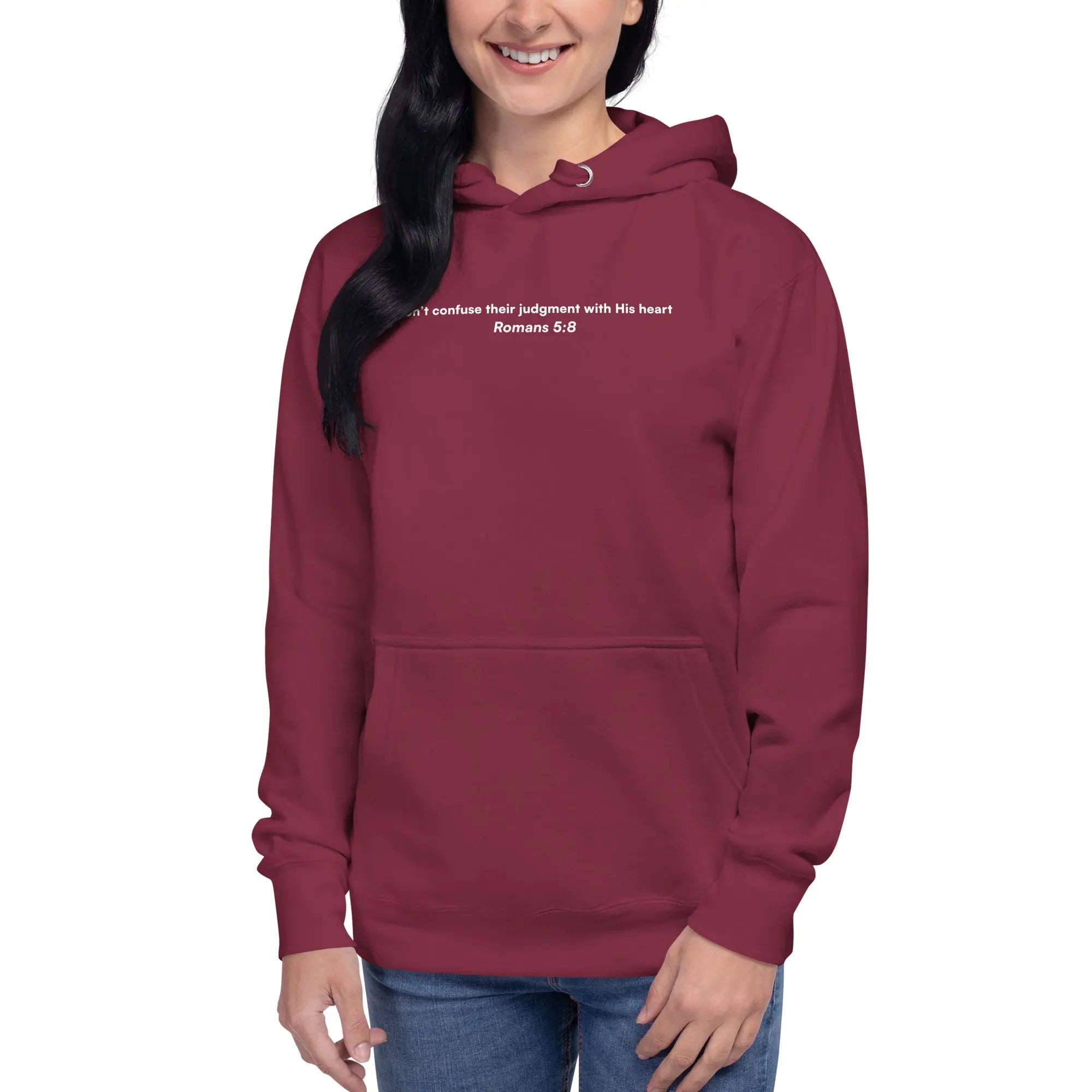 Don't confuse their judgment - Premium Christian Outreach Hoodie TENWRA™
