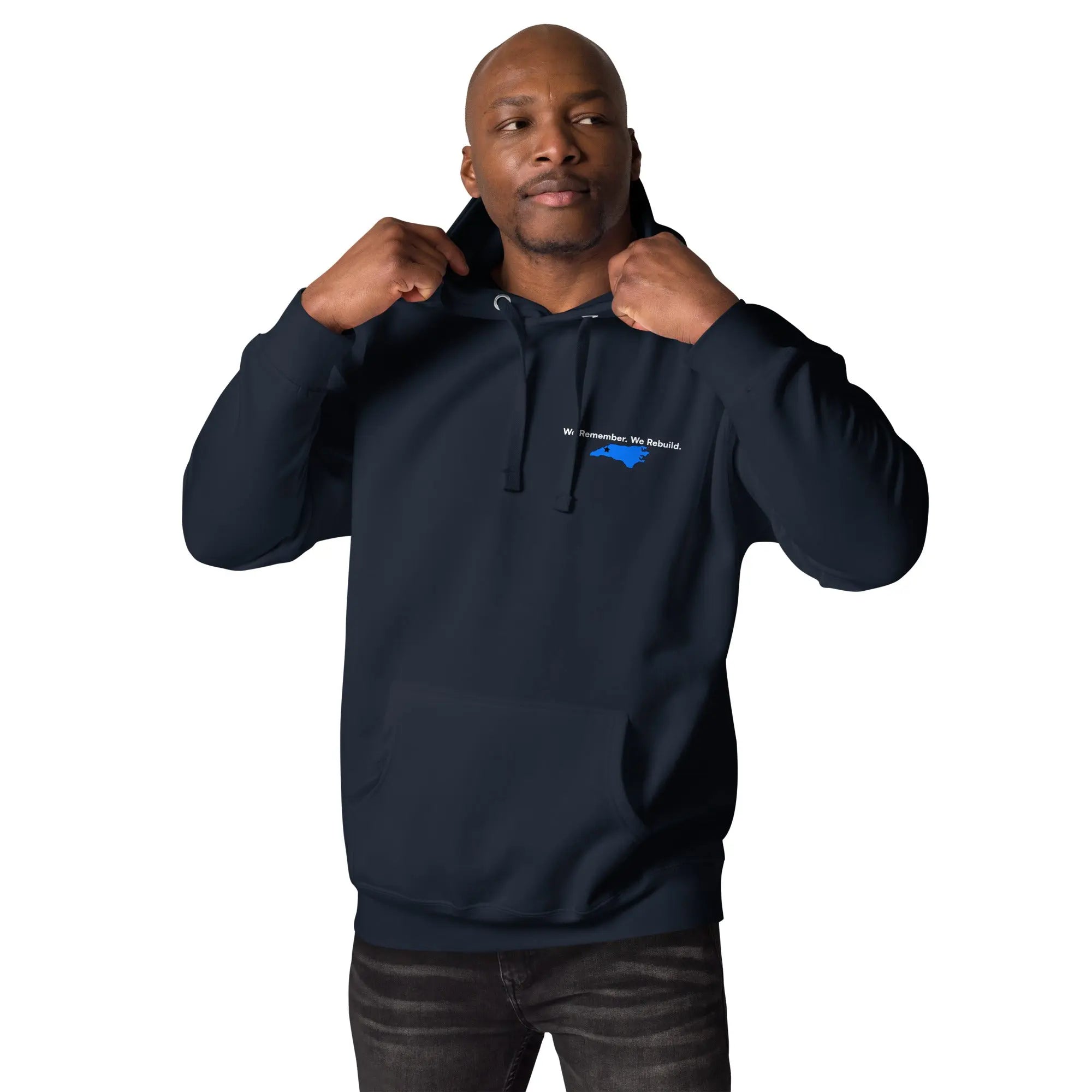 We Remember. We Rebuild - Premium Hurricane Helene Natural Disaster Relief Hoodie TENWRA™