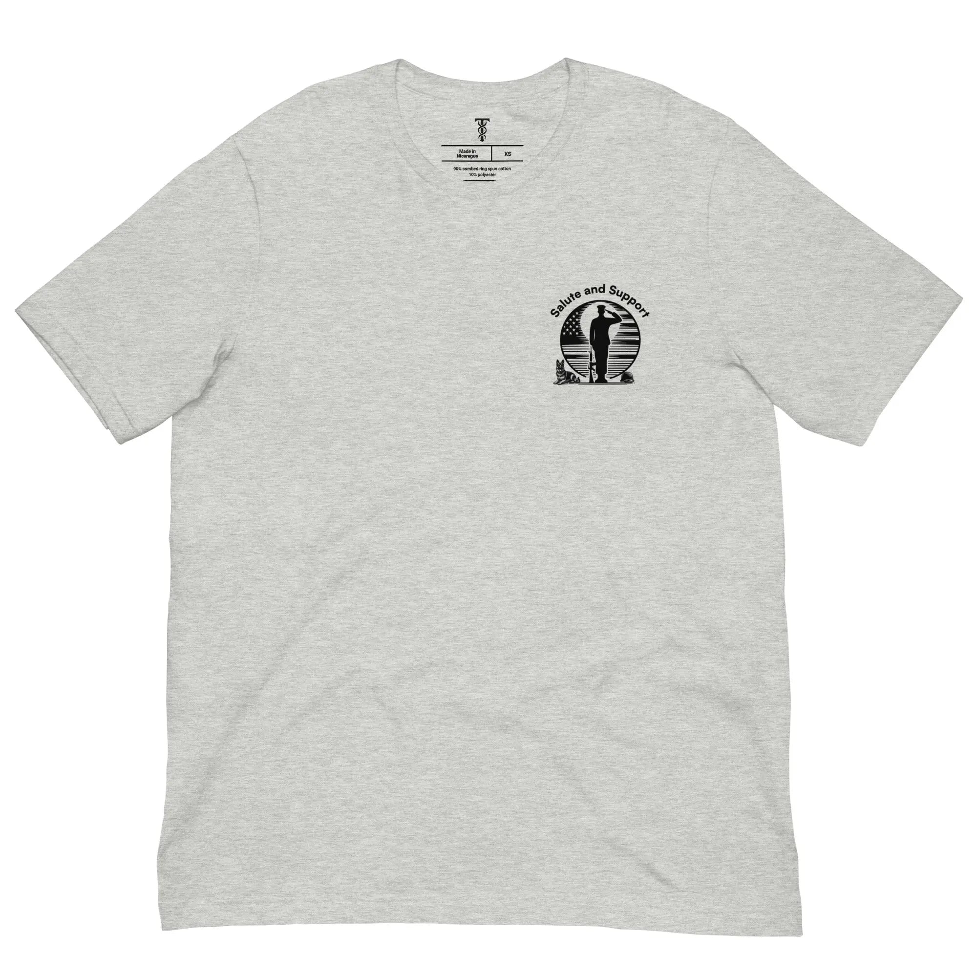 Salute and Support - Veterans Mental Health Awareness T-Shirt TENWRA™