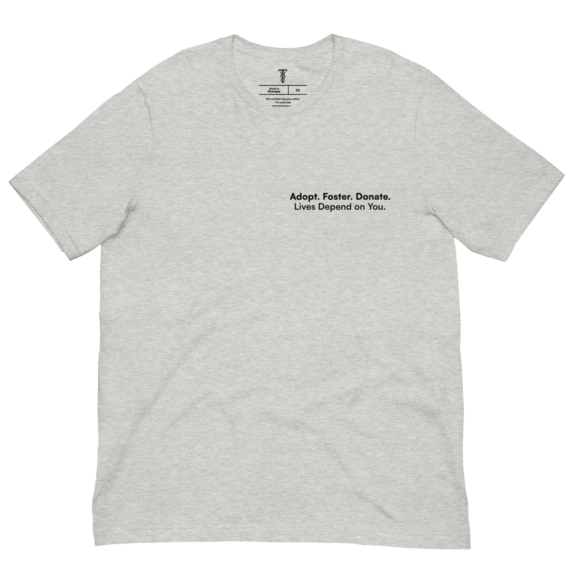 Adopt. Foster. Donate. - Animal Rescue & Adoption Awareness T-Shirt TENWRA™