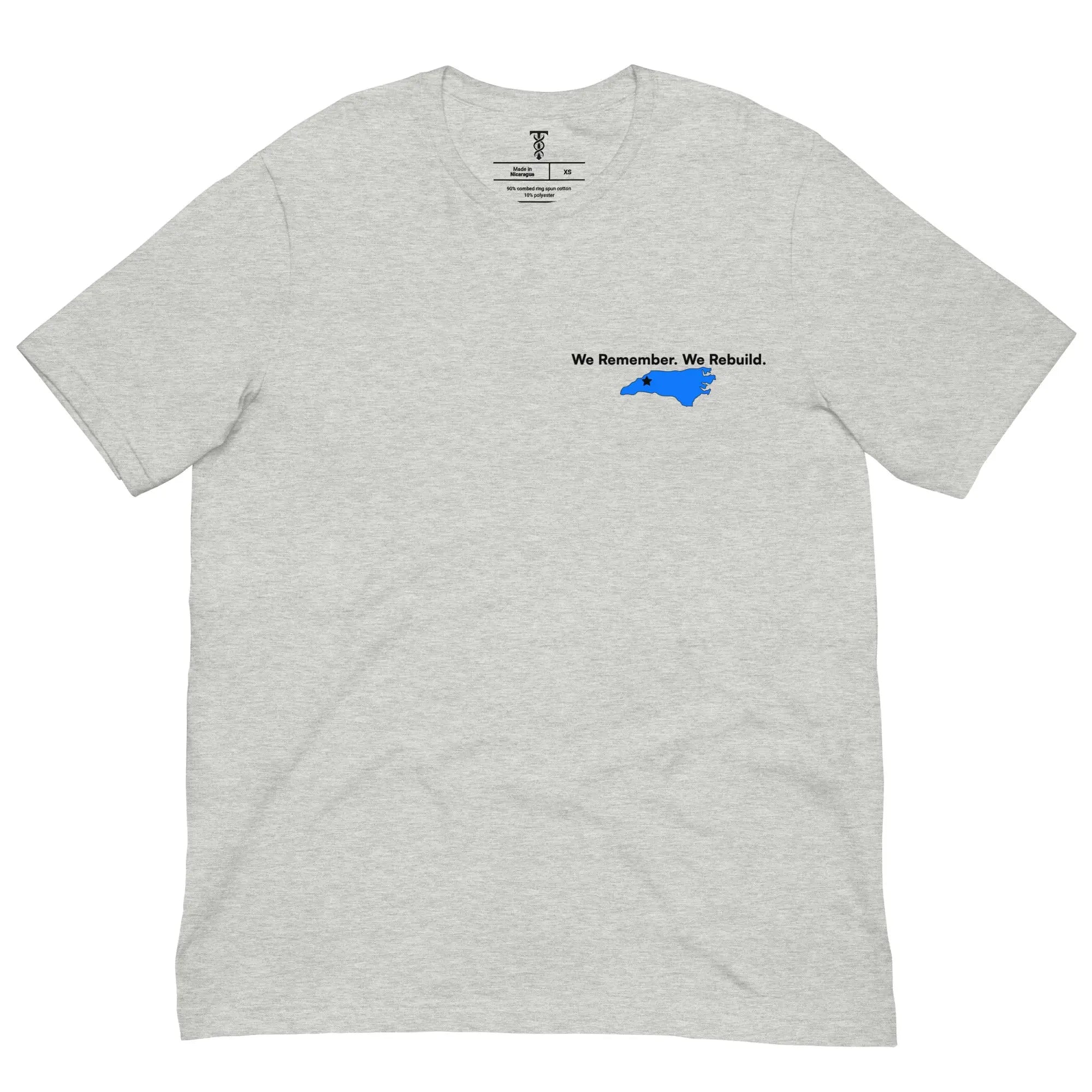 We Remember. We Rebuild. - Hurricane Helene Natural Disaster Relief T-Shirt TENWRA™