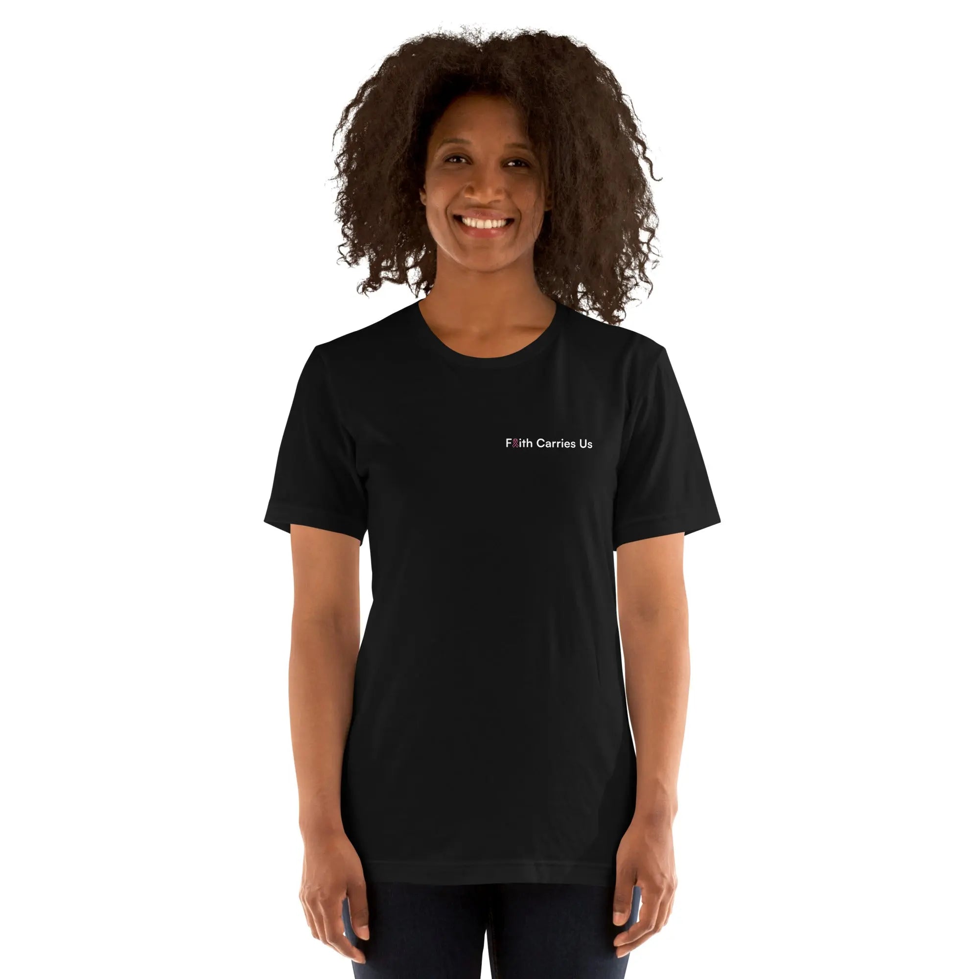 Faith Carries Us - Breast Cancer Awareness T-Shirt TENWRA™