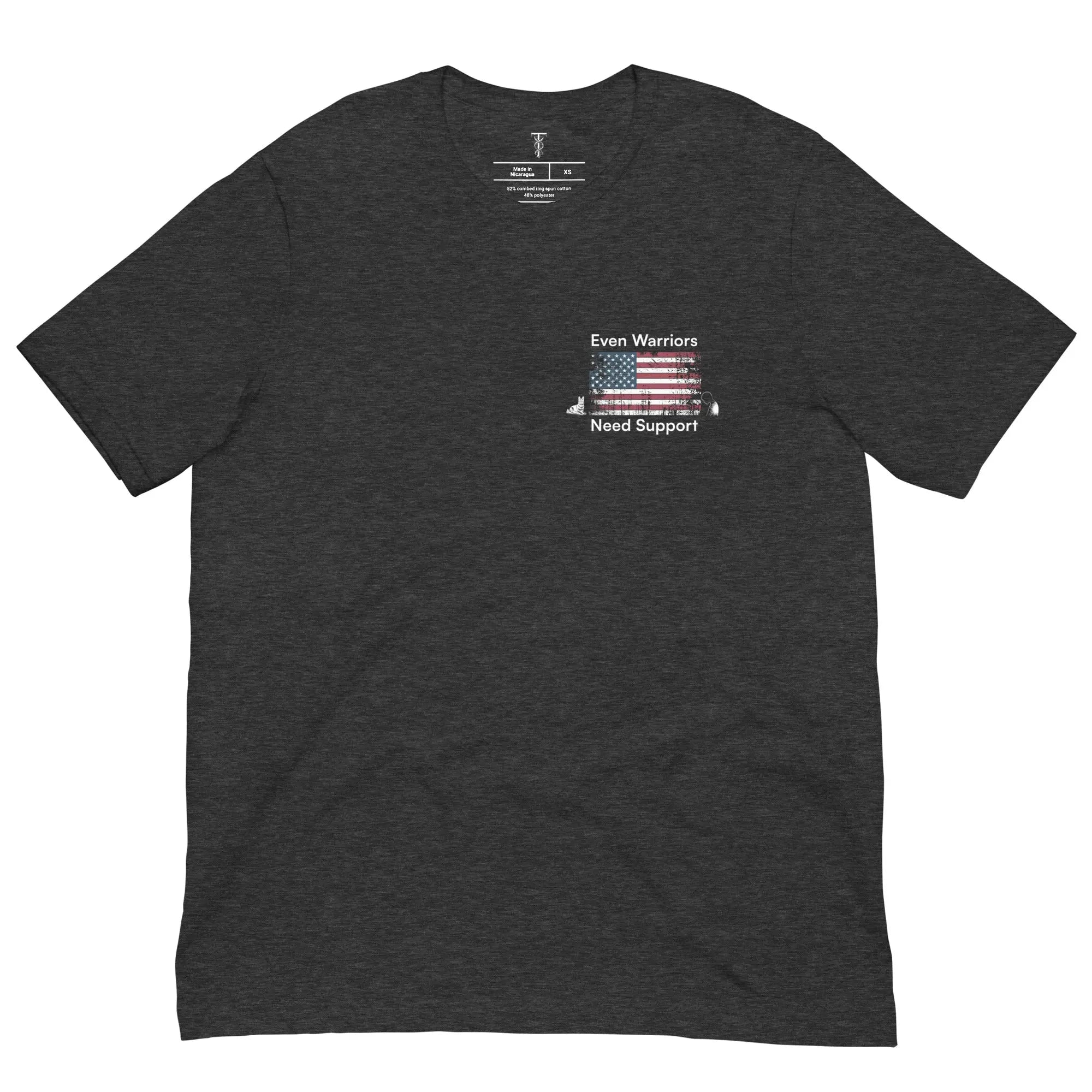 Even Warriors Need Support - Veterans Mental Health Awareness T-Shirt TENWRA™