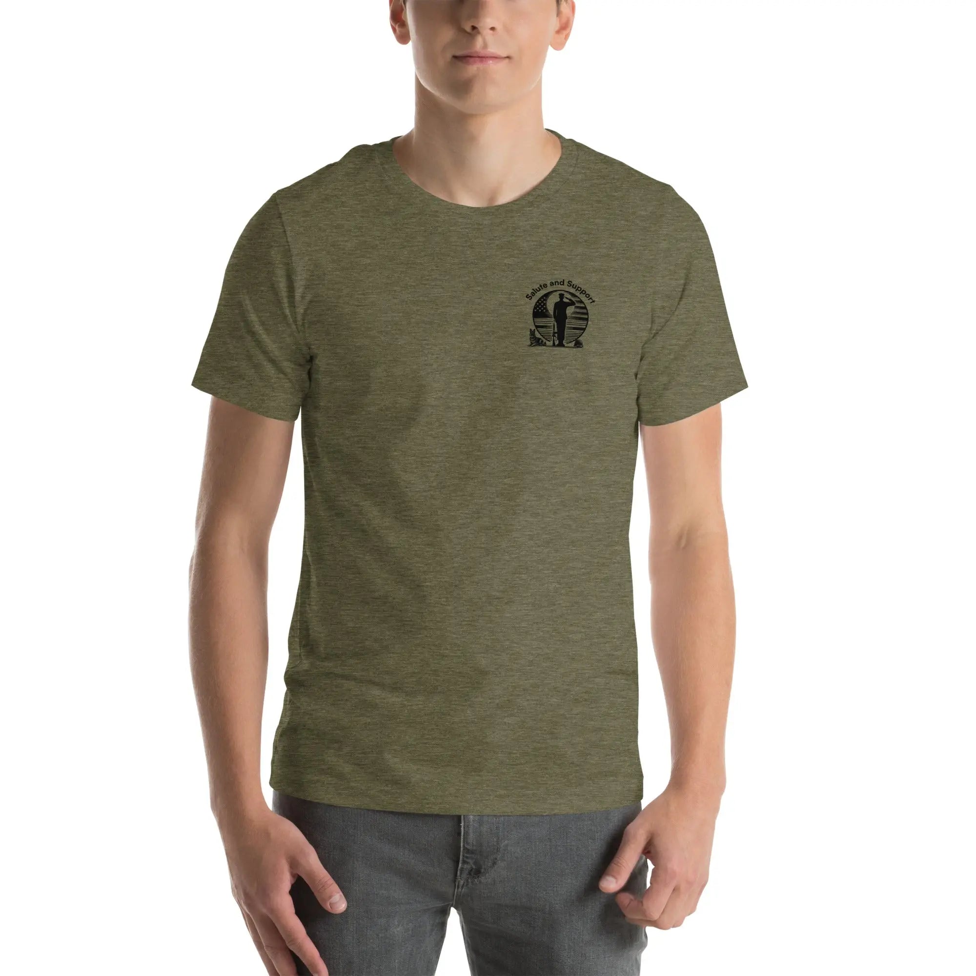 Salute and Support - Veterans Mental Health Awareness T-Shirt TENWRA™