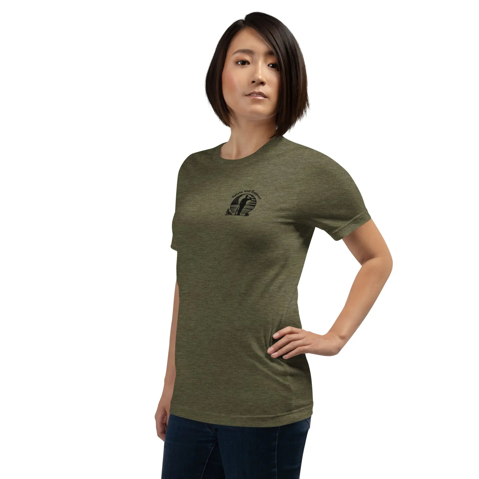 Salute and Support - Veterans Mental Health Awareness T-Shirt TENWRA™