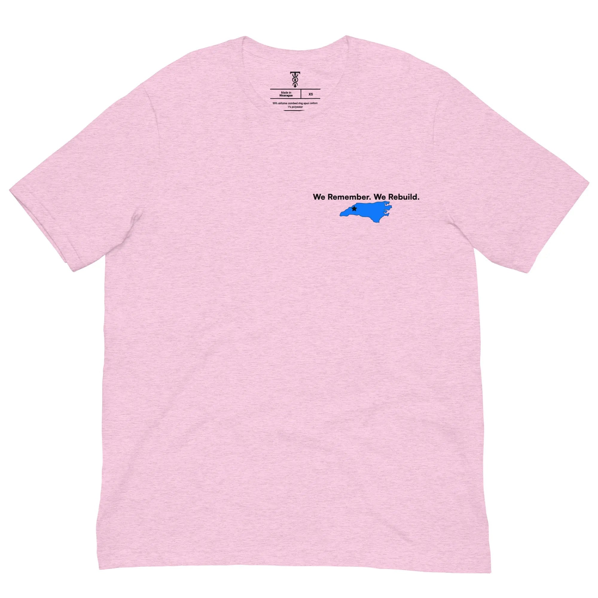 We Remember. We Rebuild. - Hurricane Helene Natural Disaster Relief T-Shirt TENWRA™