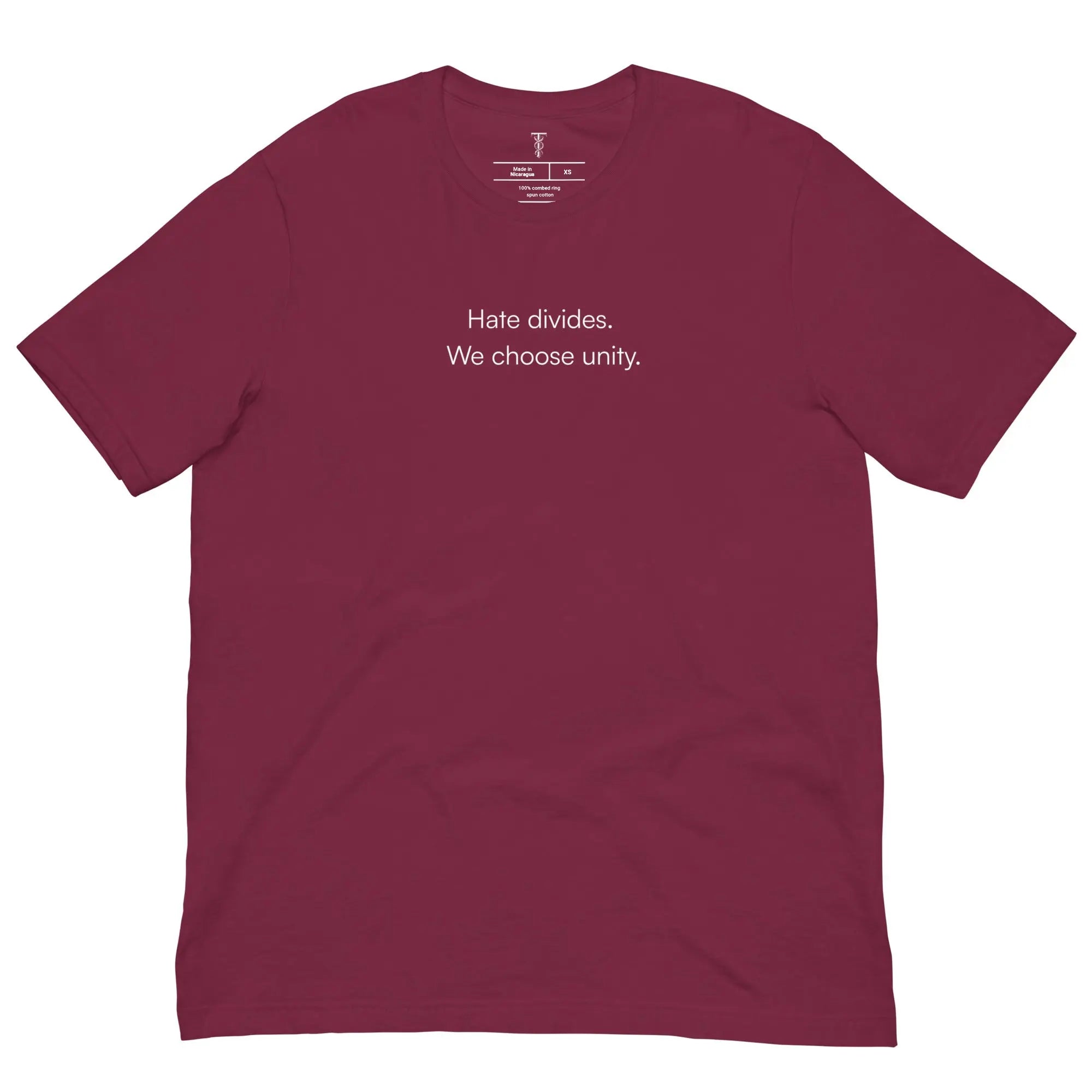 Hate Divides. We Choose Unity. - Together Against Hate T-Shirt TENWRA™