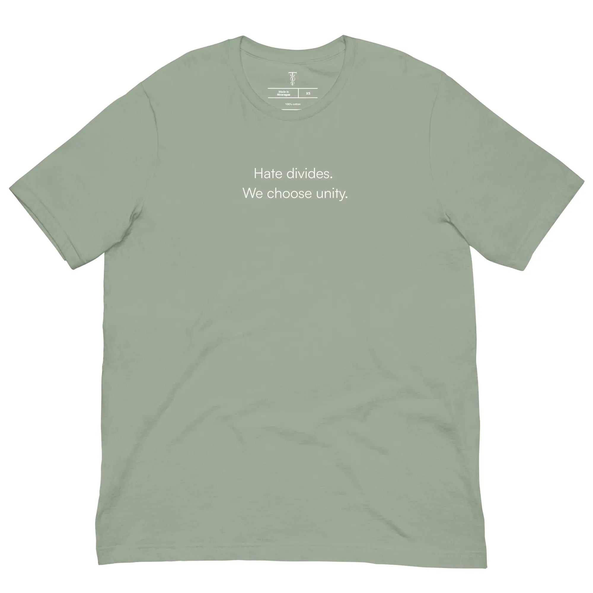 Hate Divides. We Choose Unity. - Together Against Hate T-Shirt TENWRA™