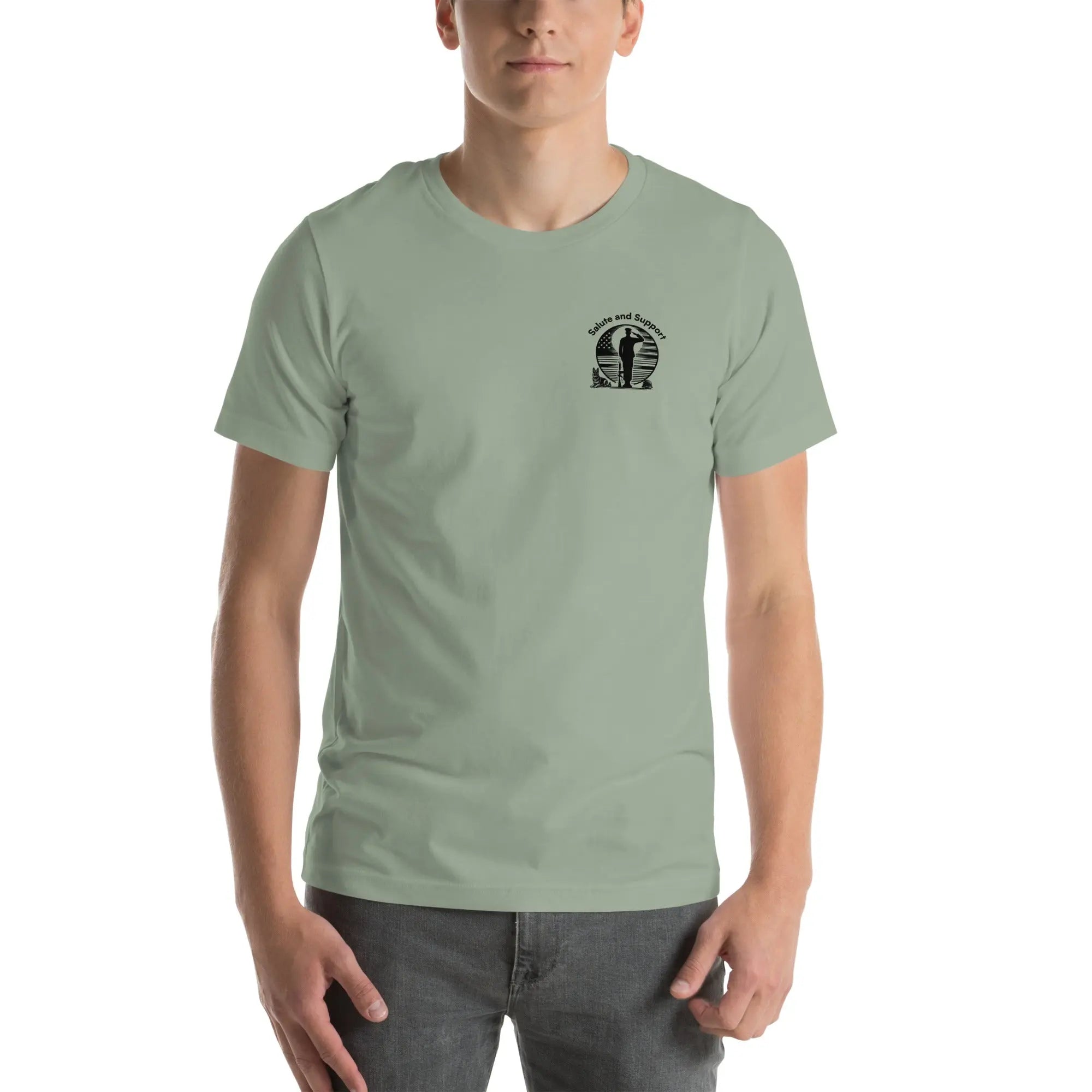 Salute and Support - Veterans Mental Health Awareness T-Shirt TENWRA™
