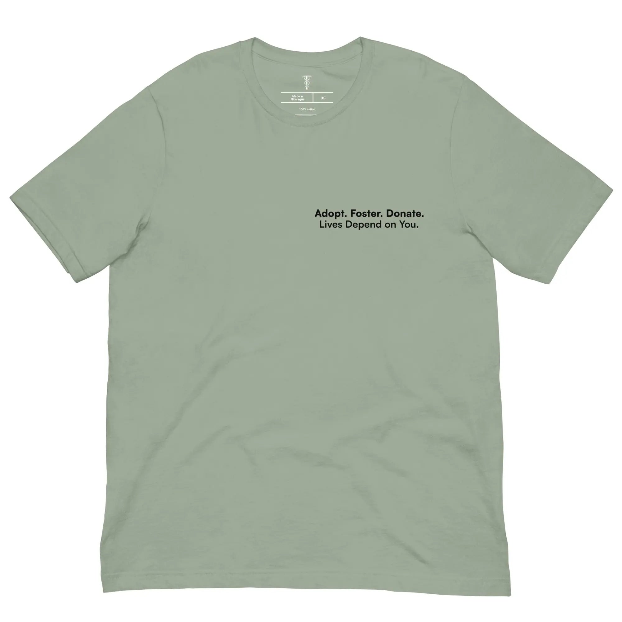 Adopt. Foster. Donate. - Animal Rescue & Adoption Awareness T-Shirt TENWRA™