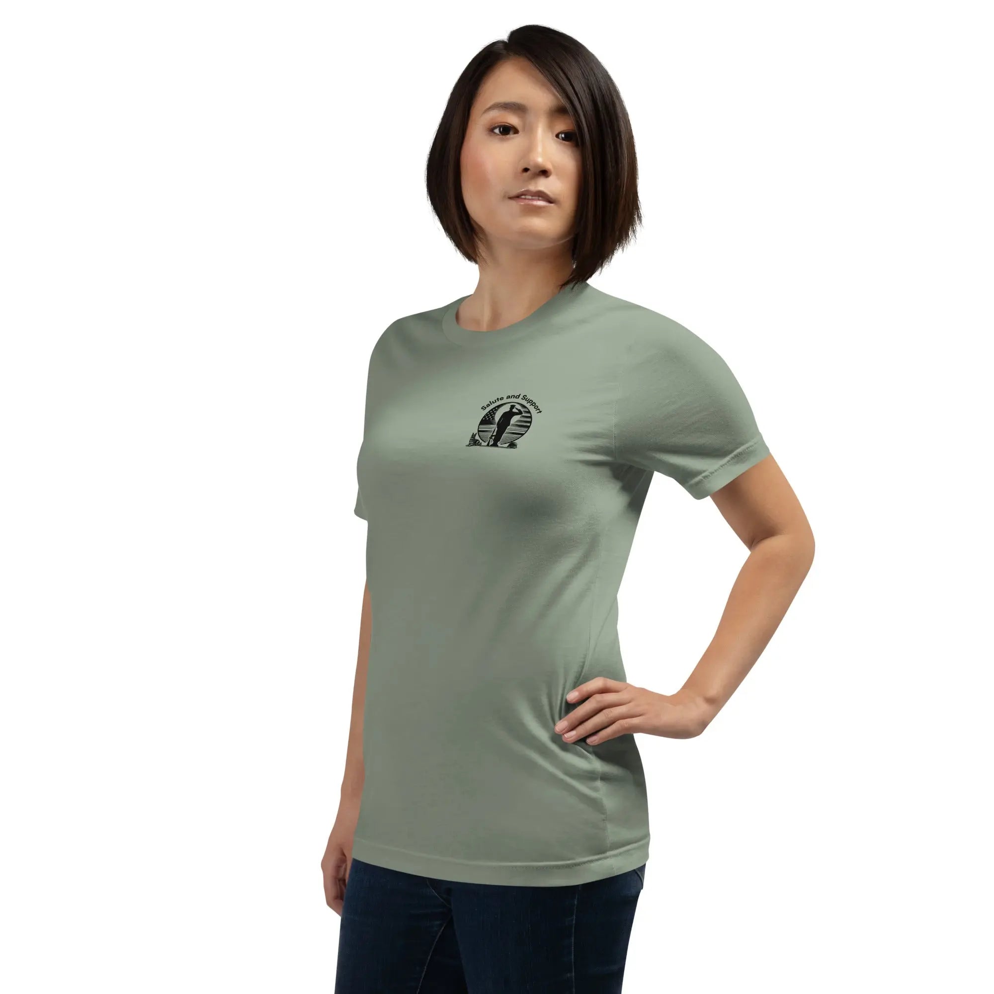 Salute and Support - Veterans Mental Health Awareness T-Shirt TENWRA™