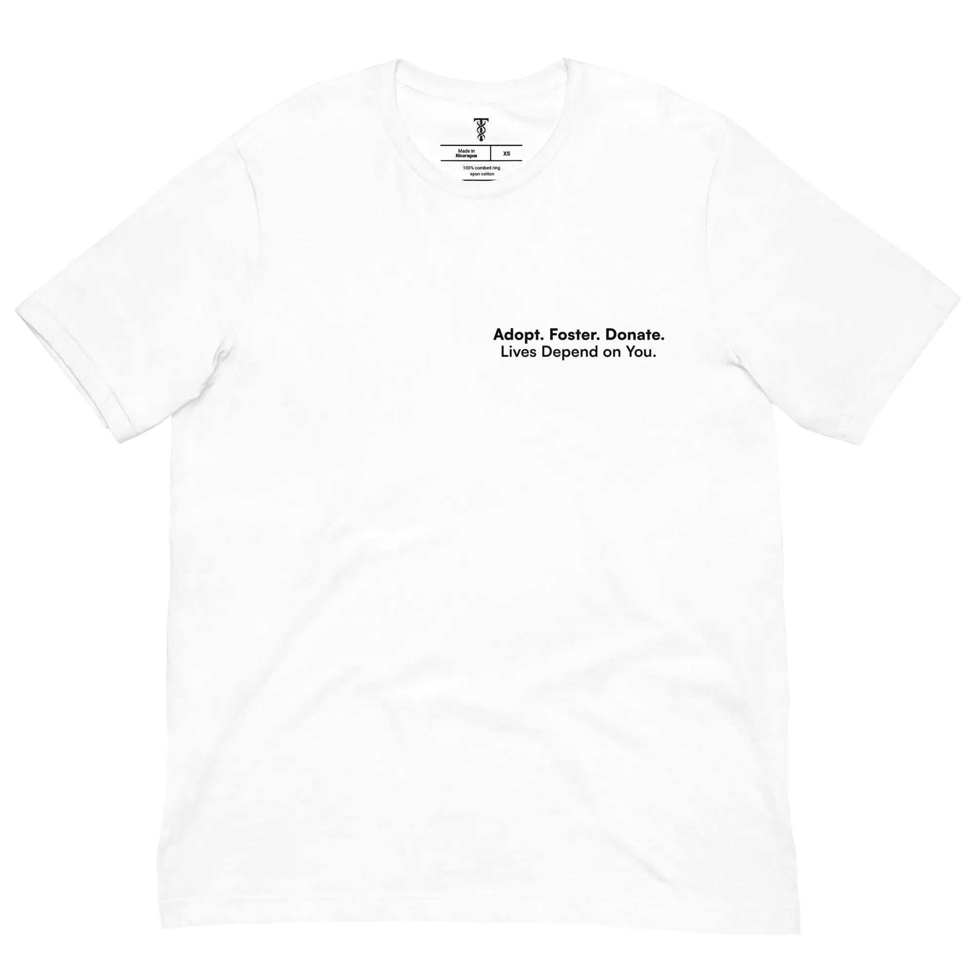 Adopt. Foster. Donate. - Animal Rescue & Adoption Awareness T-Shirt TENWRA™