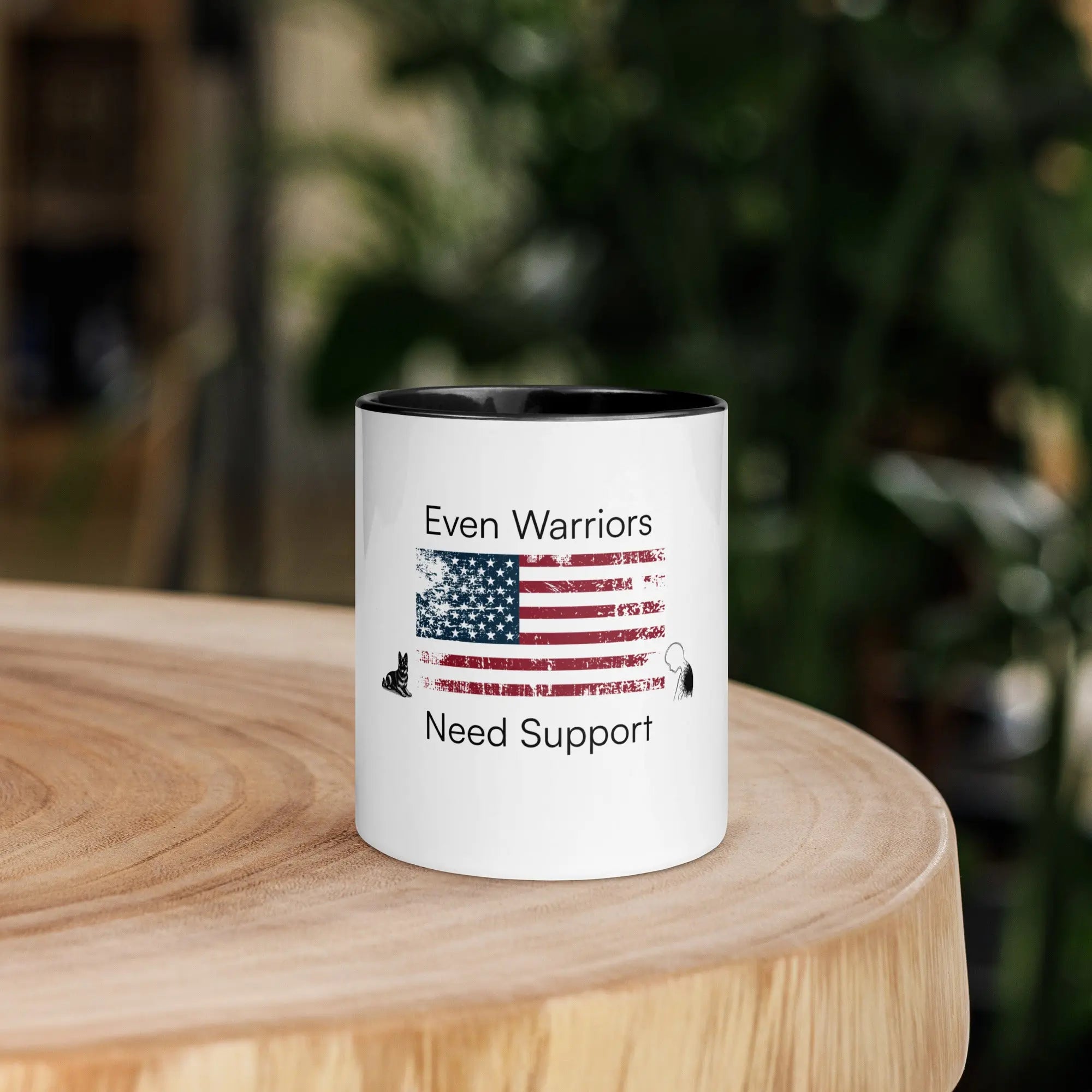 Even Warriors Need Support - Veterans Mental Health Awareness Ceramic Mug TENWRA™