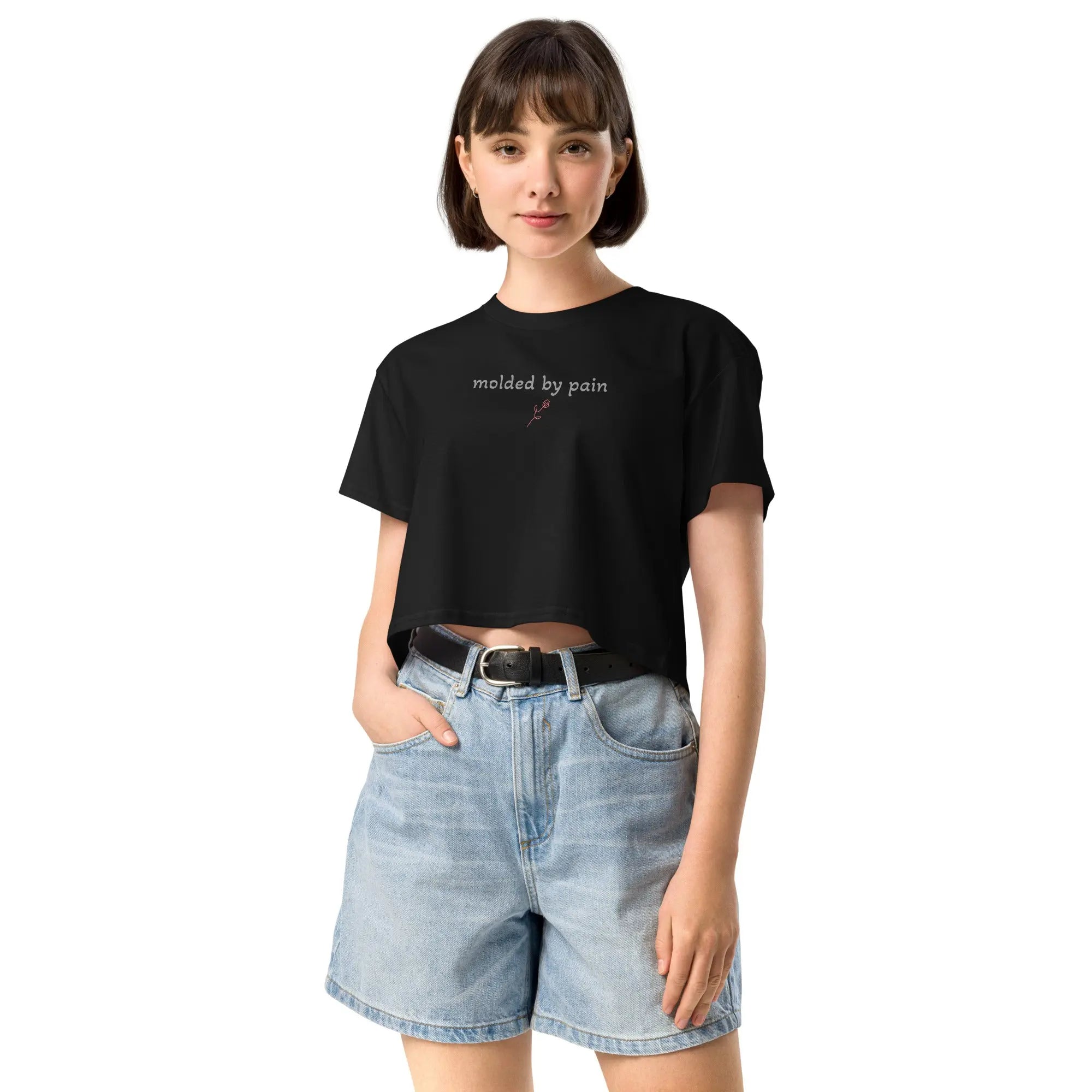 molded by pain - TENWRA Women's Crop Top TENWRA™