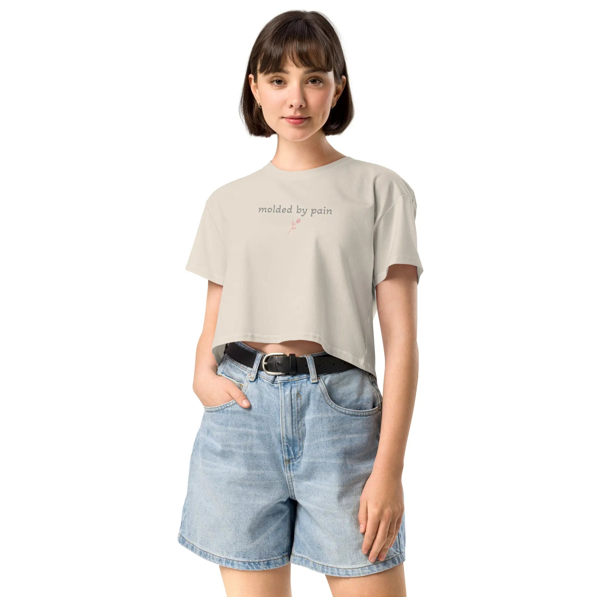 molded by pain - TENWRA Women's Crop Top TENWRA™