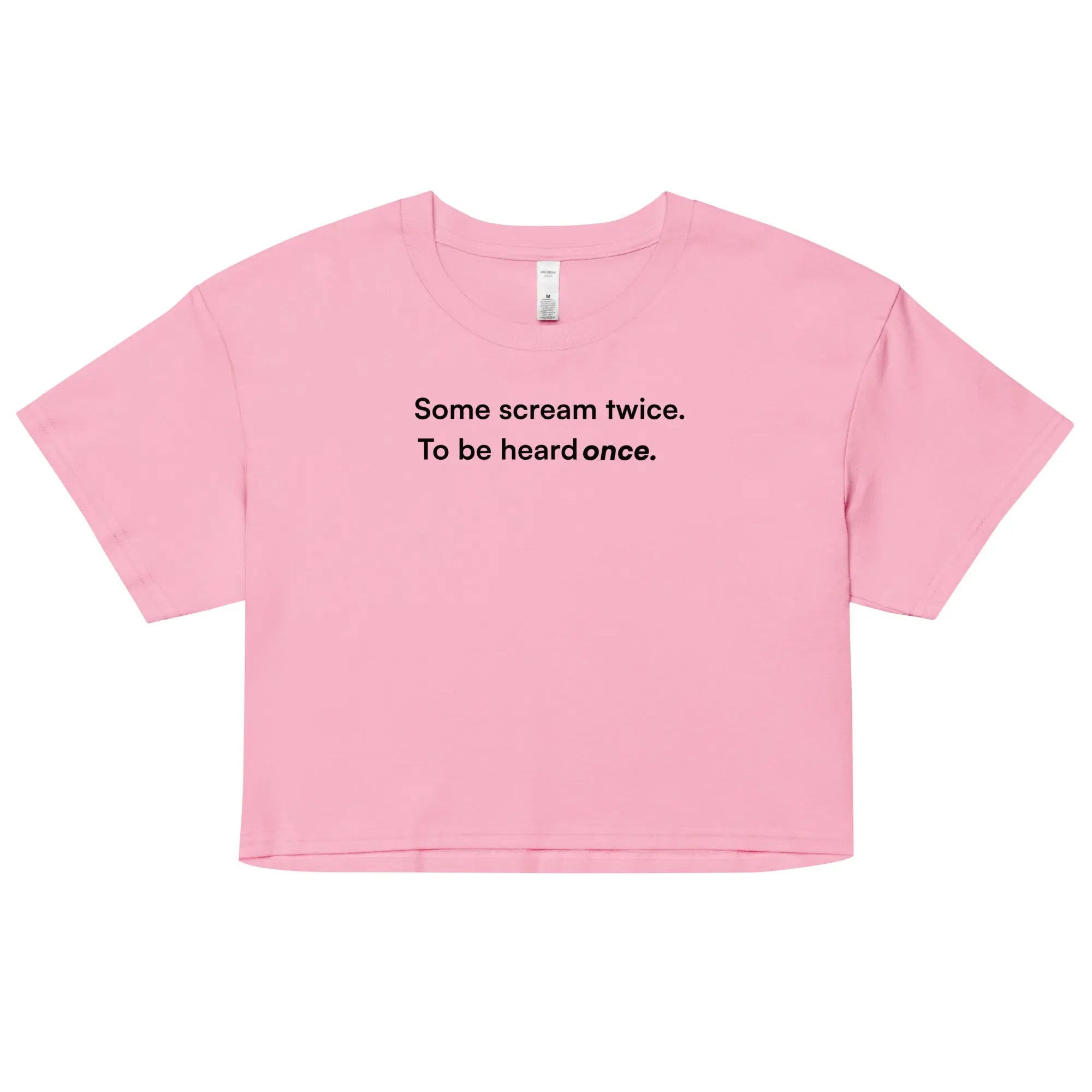 Some Scream Twice - Together Against Hate Women's Crop Top TENWRA™