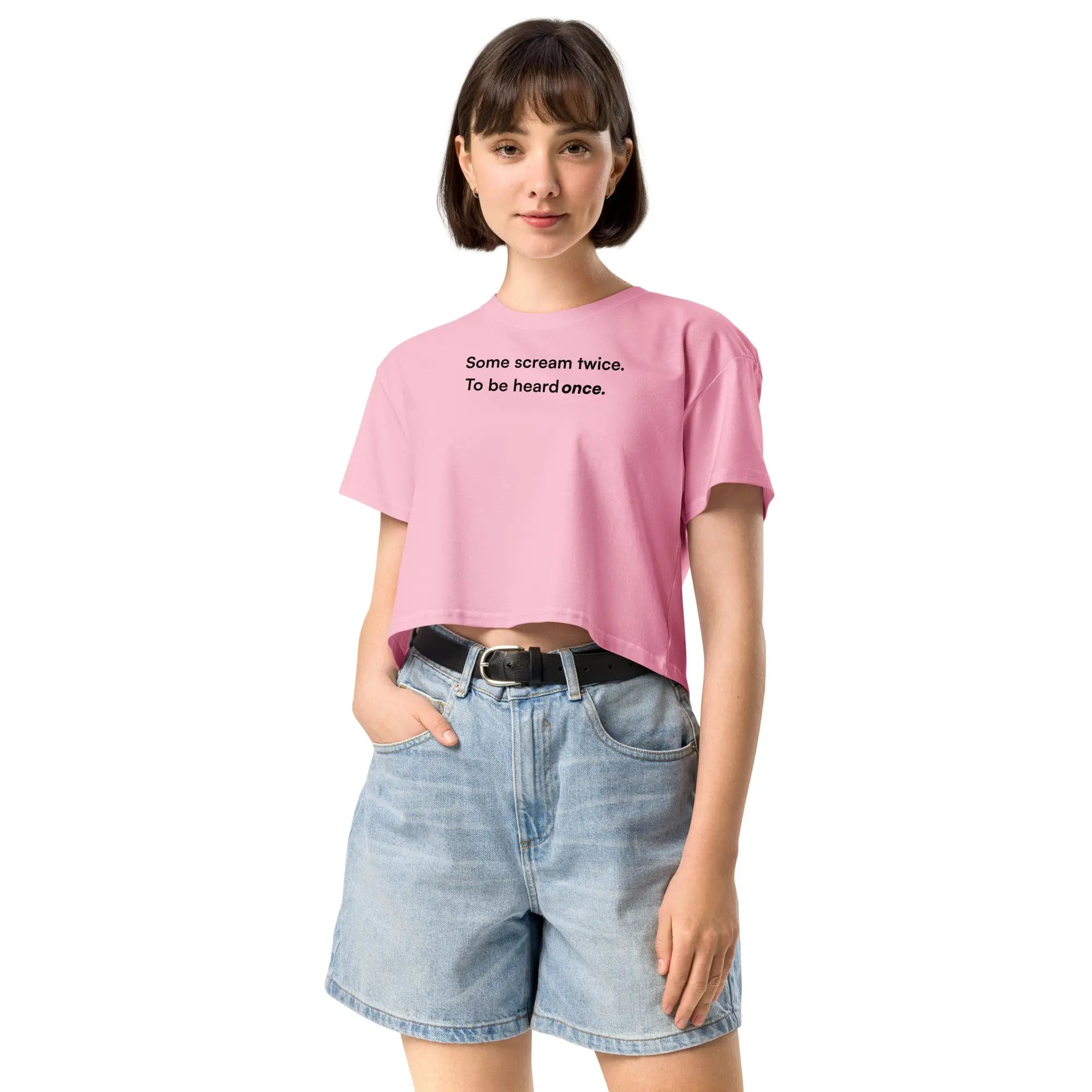Some Scream Twice - Together Against Hate Women's Crop Top TENWRA™