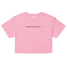 They're Not Strays. They're Survivors. - Animal Rescue & Adoption Awareness Women’s Crop Top TENWRA™