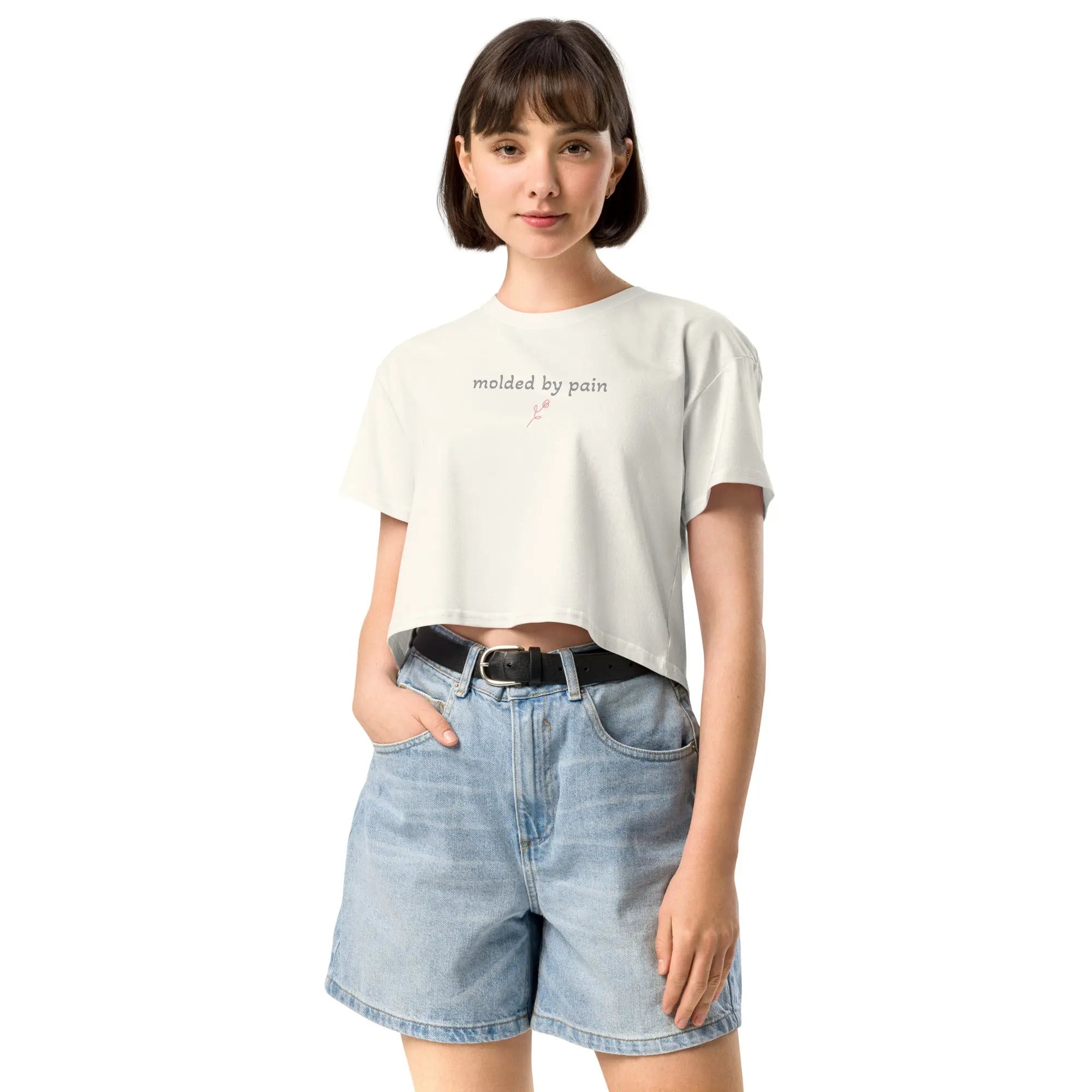 molded by pain - TENWRA Women's Crop Top TENWRA™