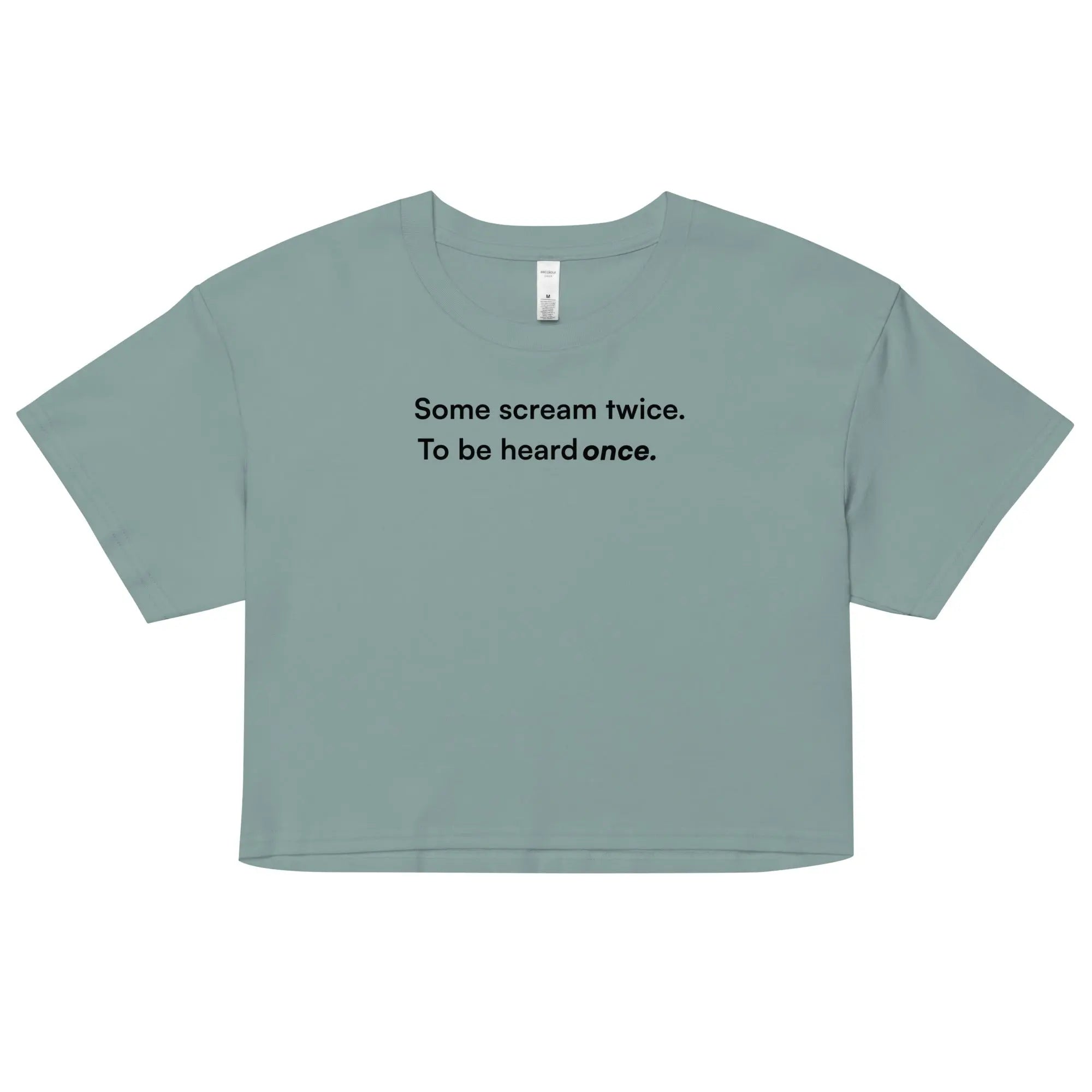 Some Scream Twice - Together Against Hate Women's Crop Top TENWRA™