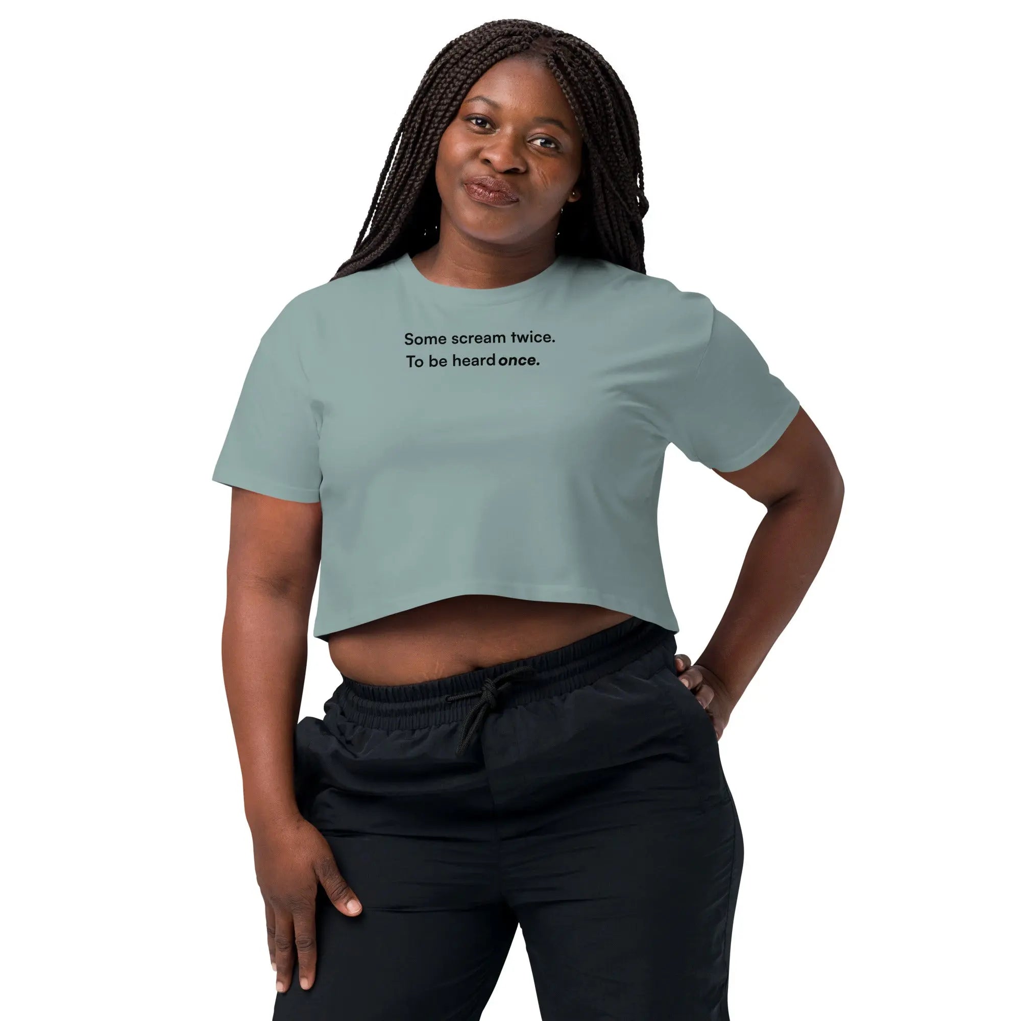 Some Scream Twice - Together Against Hate Women's Crop Top TENWRA™