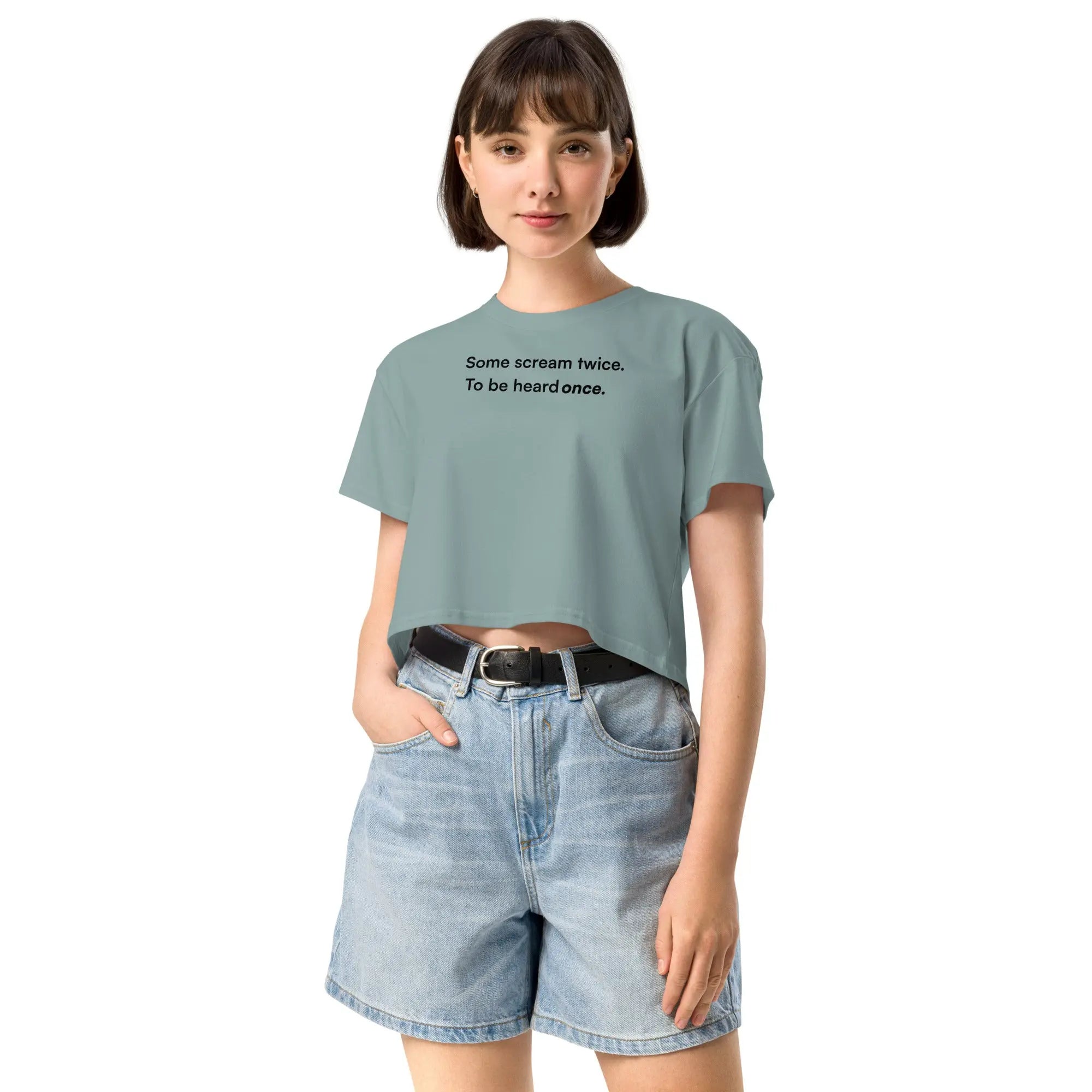 Some Scream Twice - Together Against Hate Women's Crop Top TENWRA™