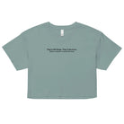 They're Not Strays. They're Survivors. - Animal Rescue & Adoption Awareness Women’s Crop Top TENWRA™
